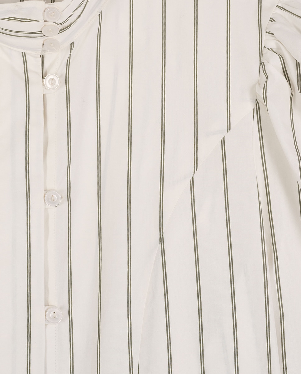 Camisa Iza de algodón - Kaki Kaki-3