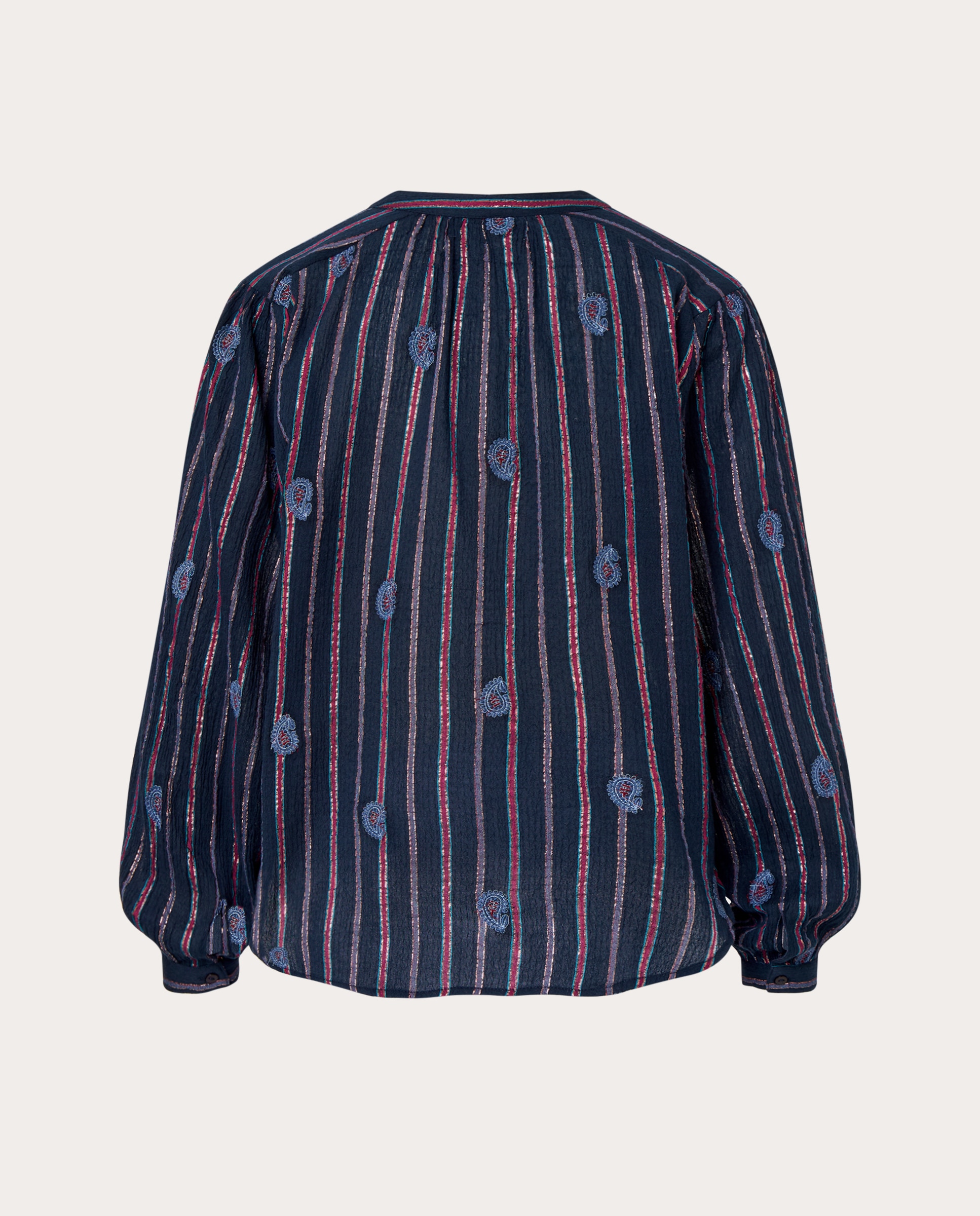 Blusa Mina de rayas - Morado Morado-2