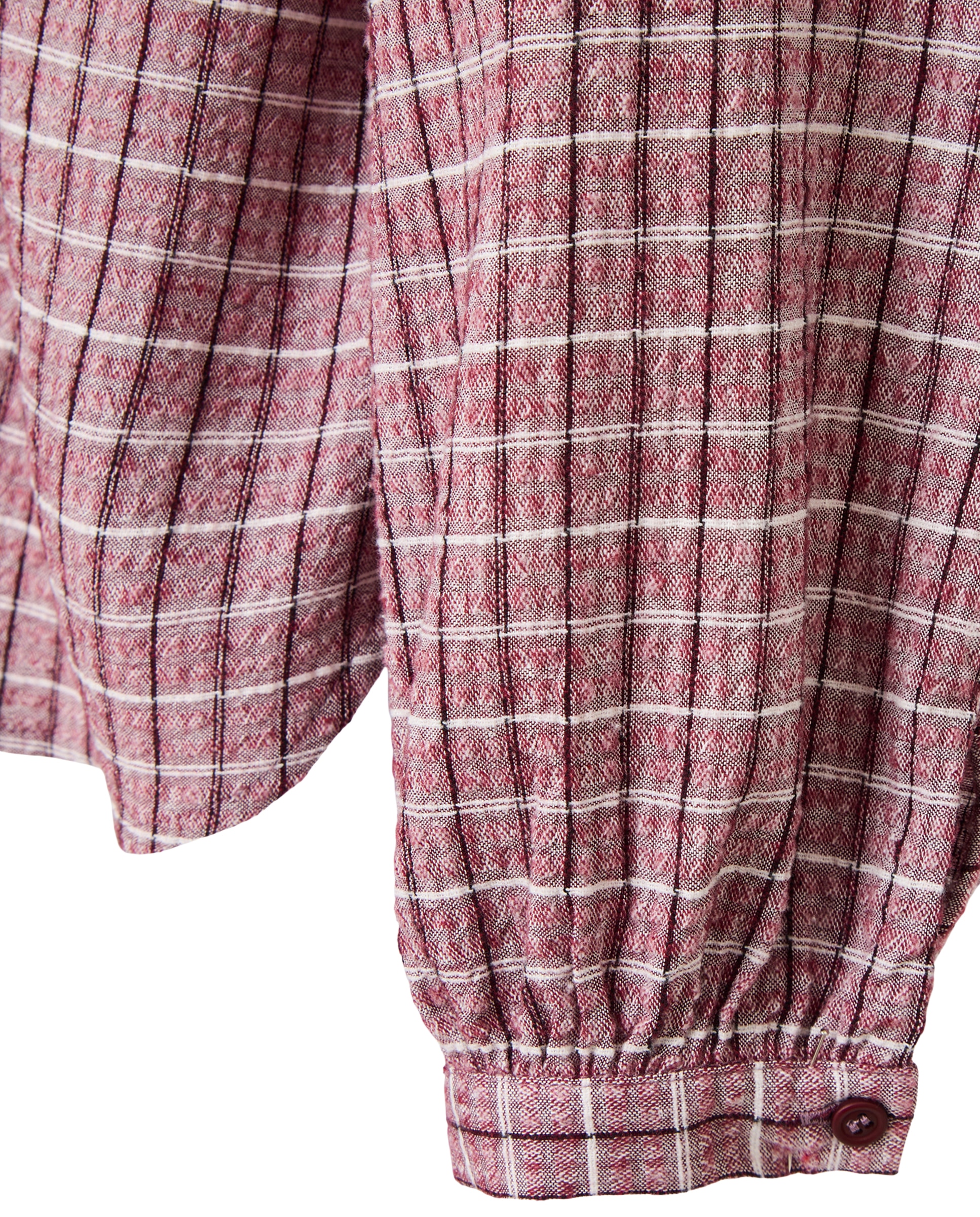 Camisa Vera aos Quadrados Grená-4