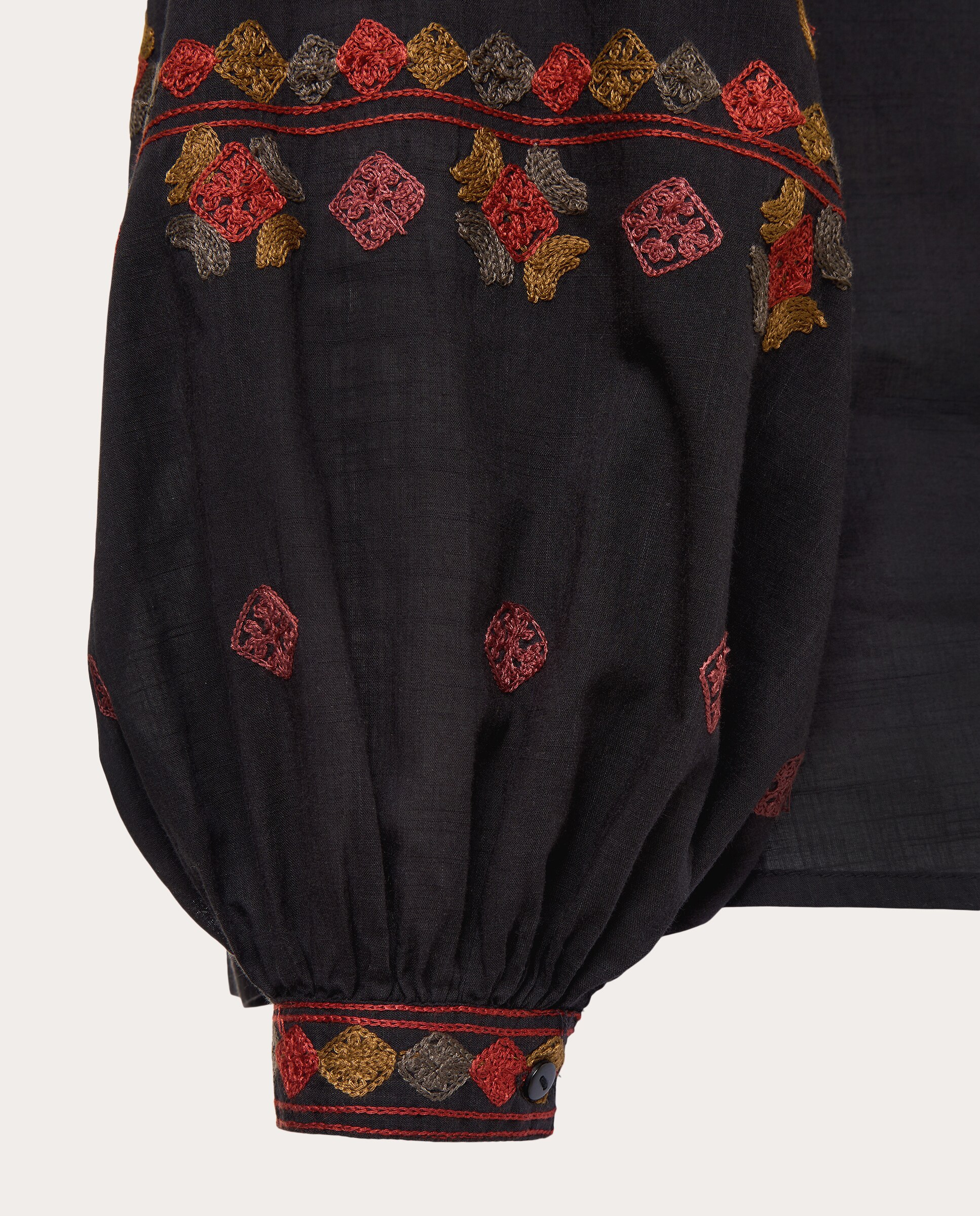 Blusa Robin Bordada Cinzento-escuro-5