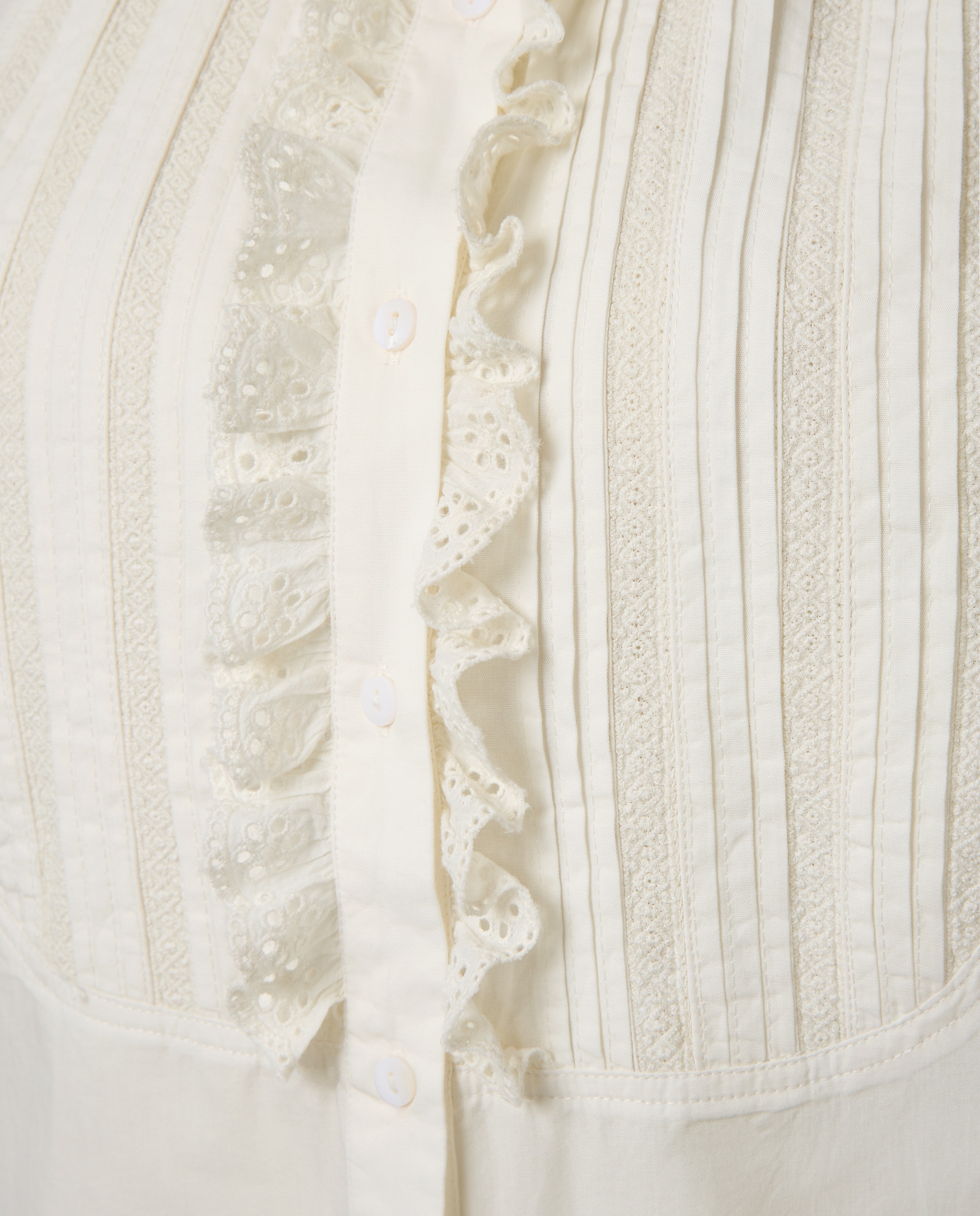Camisa Manolito com Pregas Branco-3