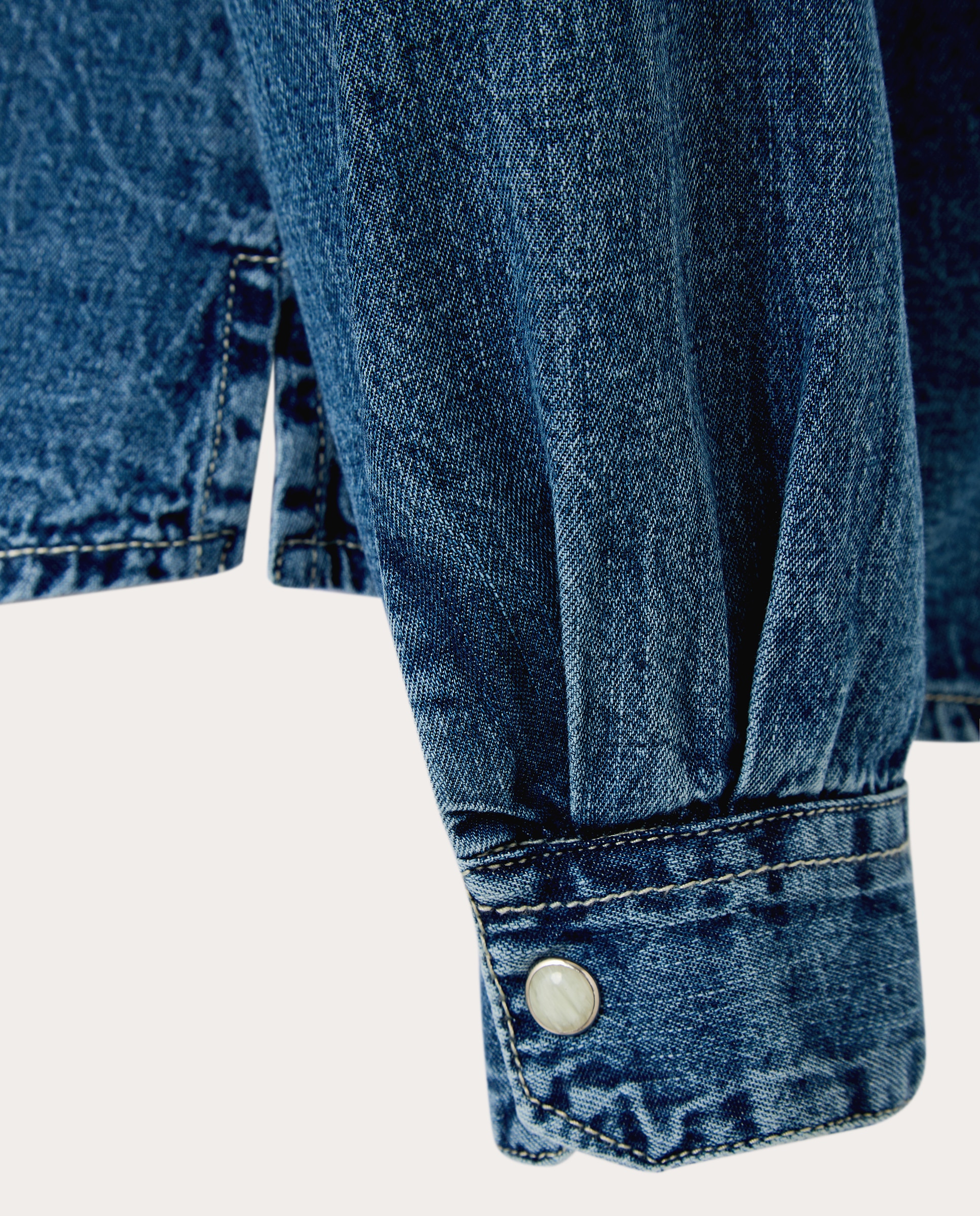 Camisa denim Kumud - Azul Azul-4