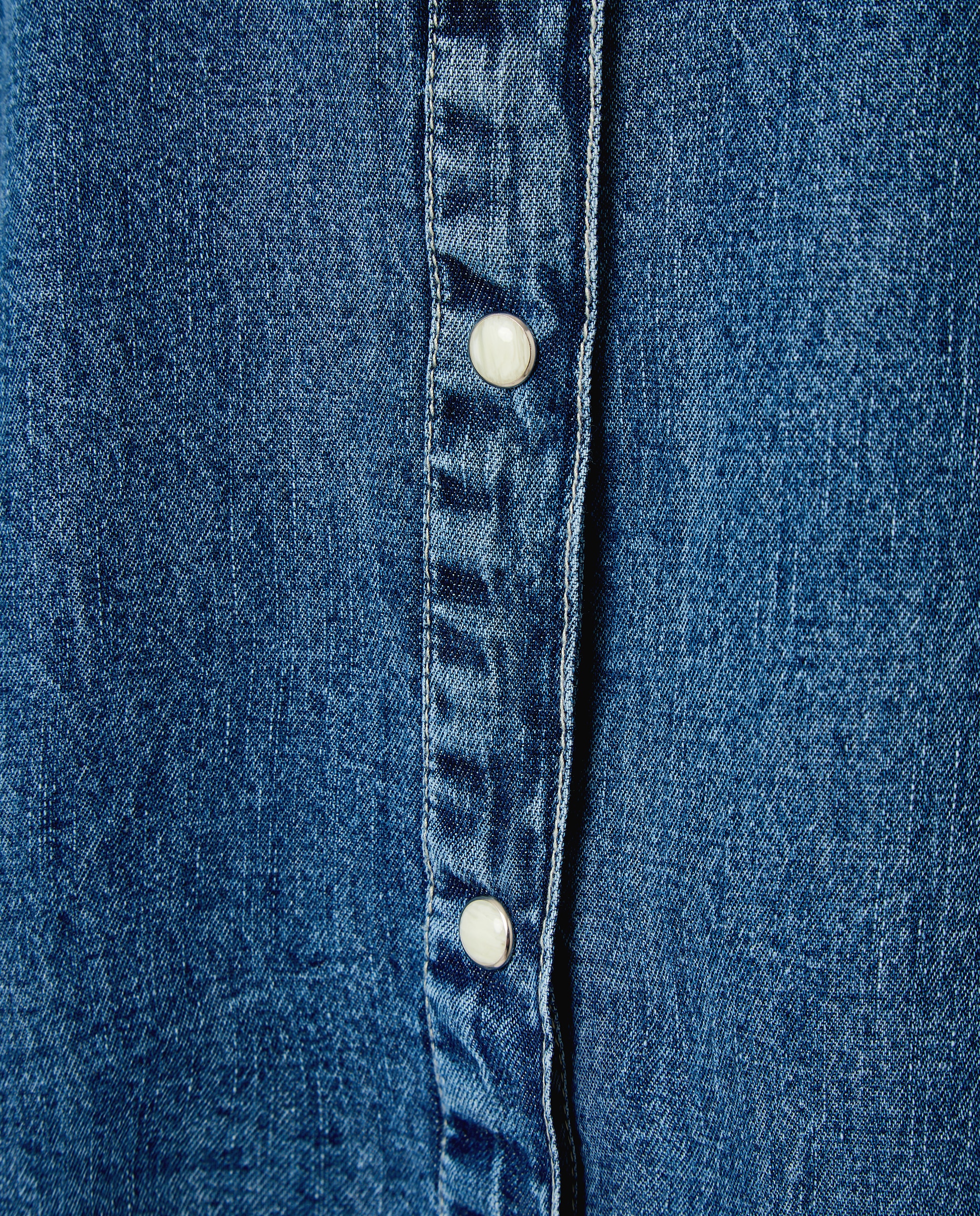 Camisa denim Kumud - Azul Azul-5