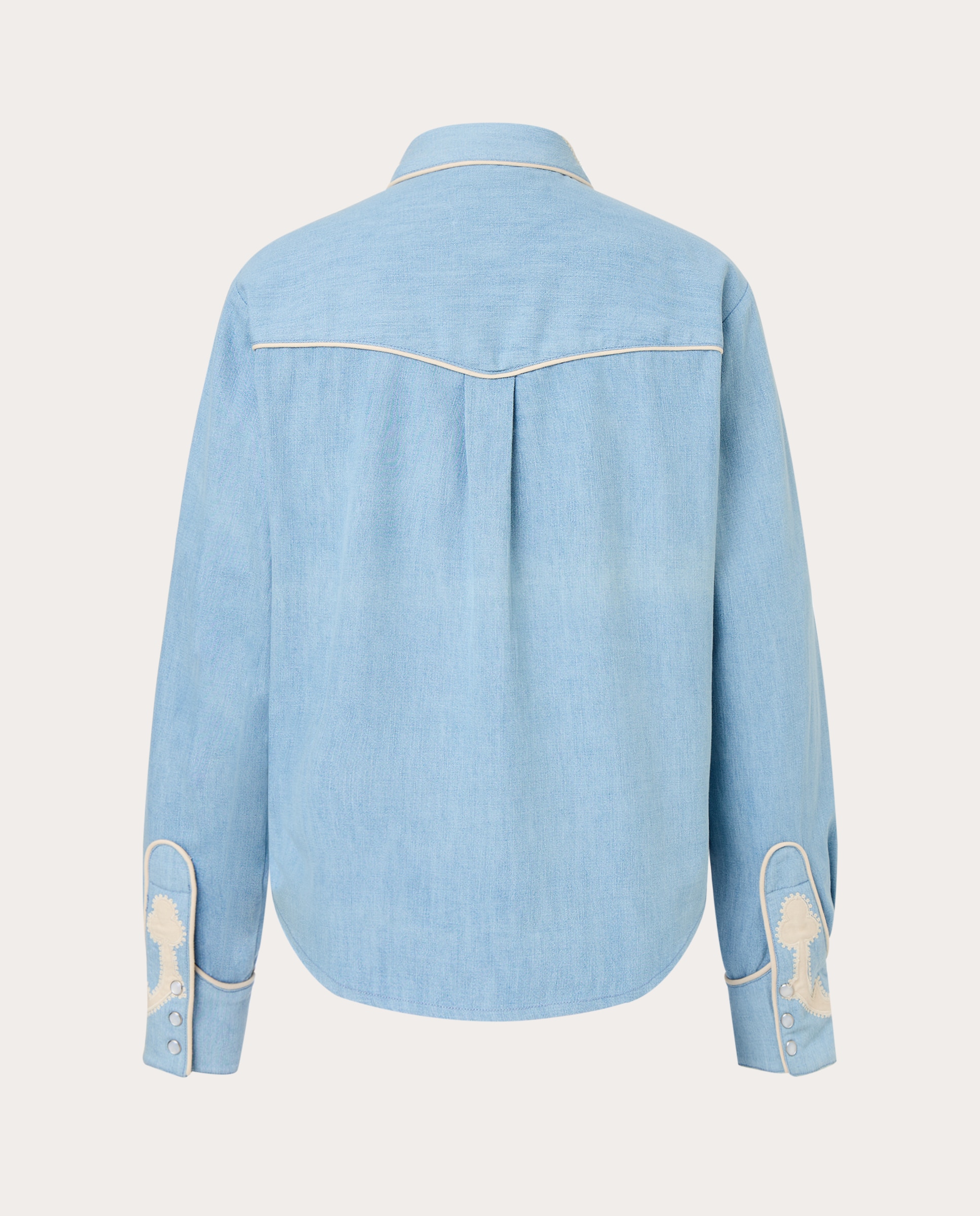 Camisa denim Frankie - Azul claro Azul claro-2