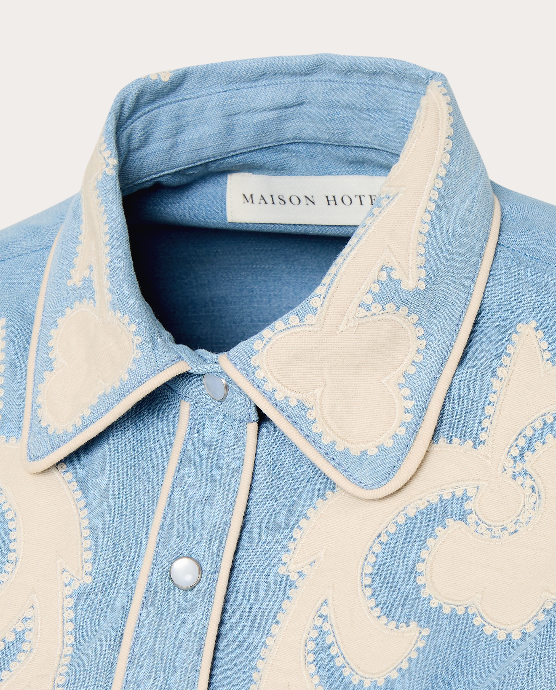 Camisa denim Frankie - Azul claro Azul claro-3