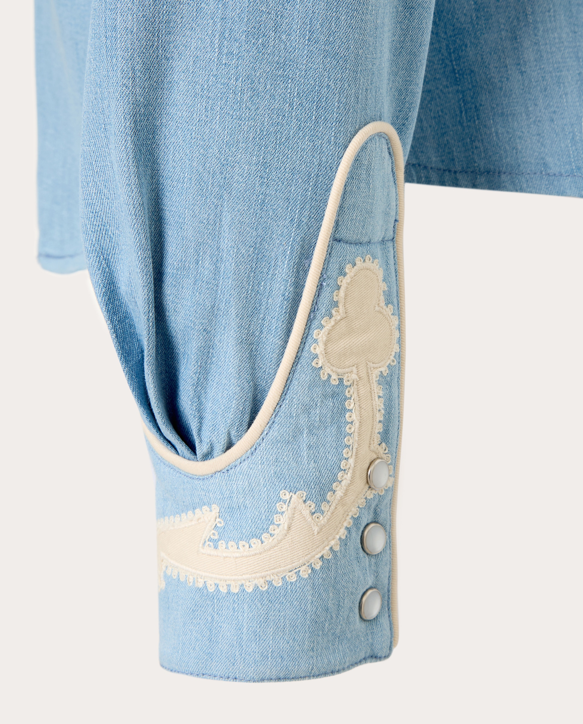 Camisa denim Frankie - Azul claro Azul claro-4