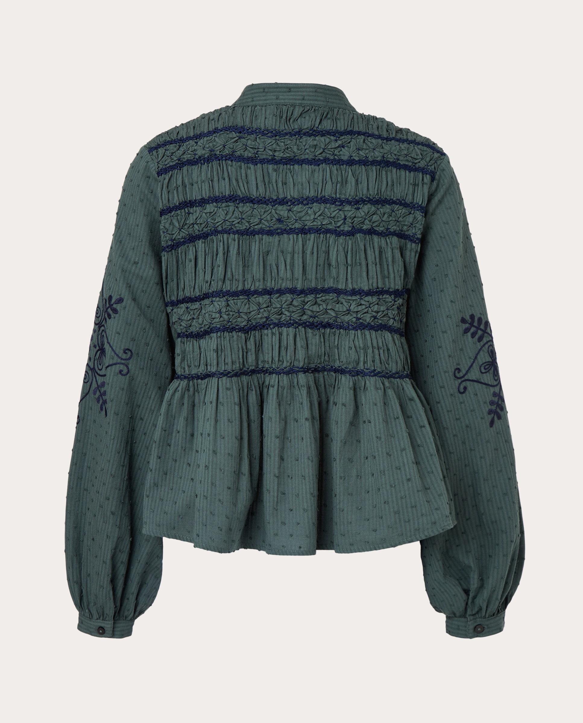 Blusa Darla Franzida Turquesa-2