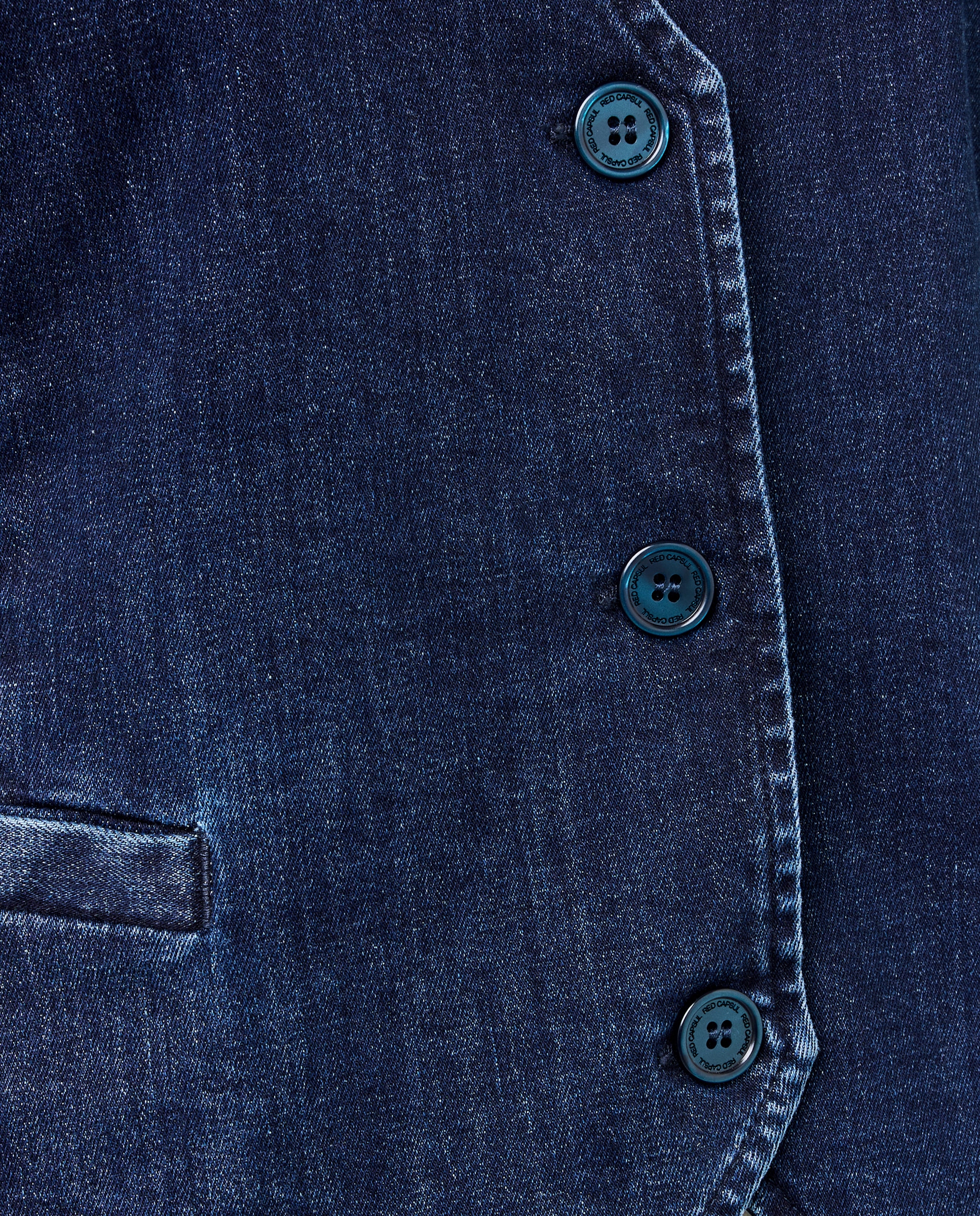 Imagen 3 de Chaleco denim entallado - Azul Azul