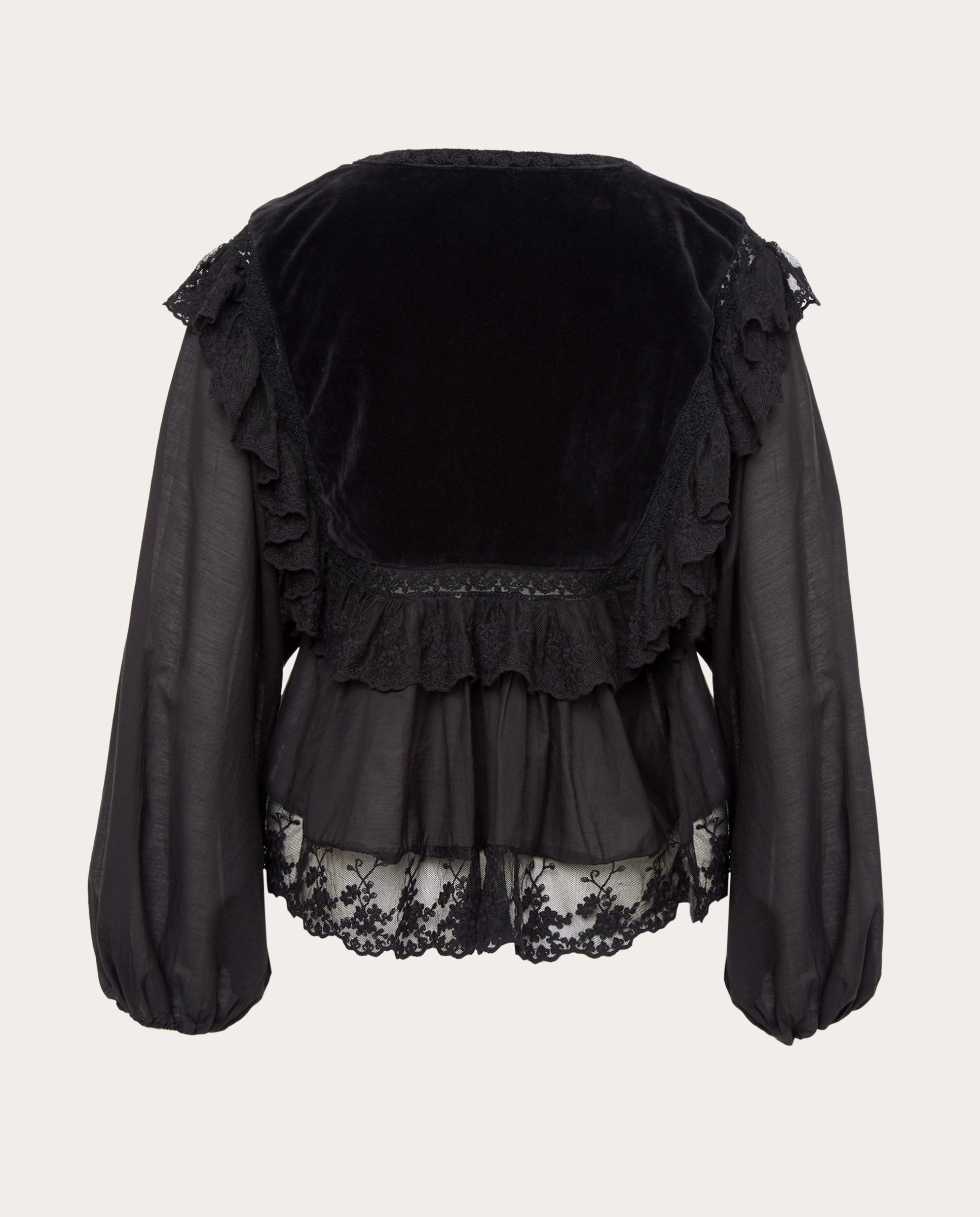Imagen 2 de Blusa Diann de algodón bordada - Negro Negro