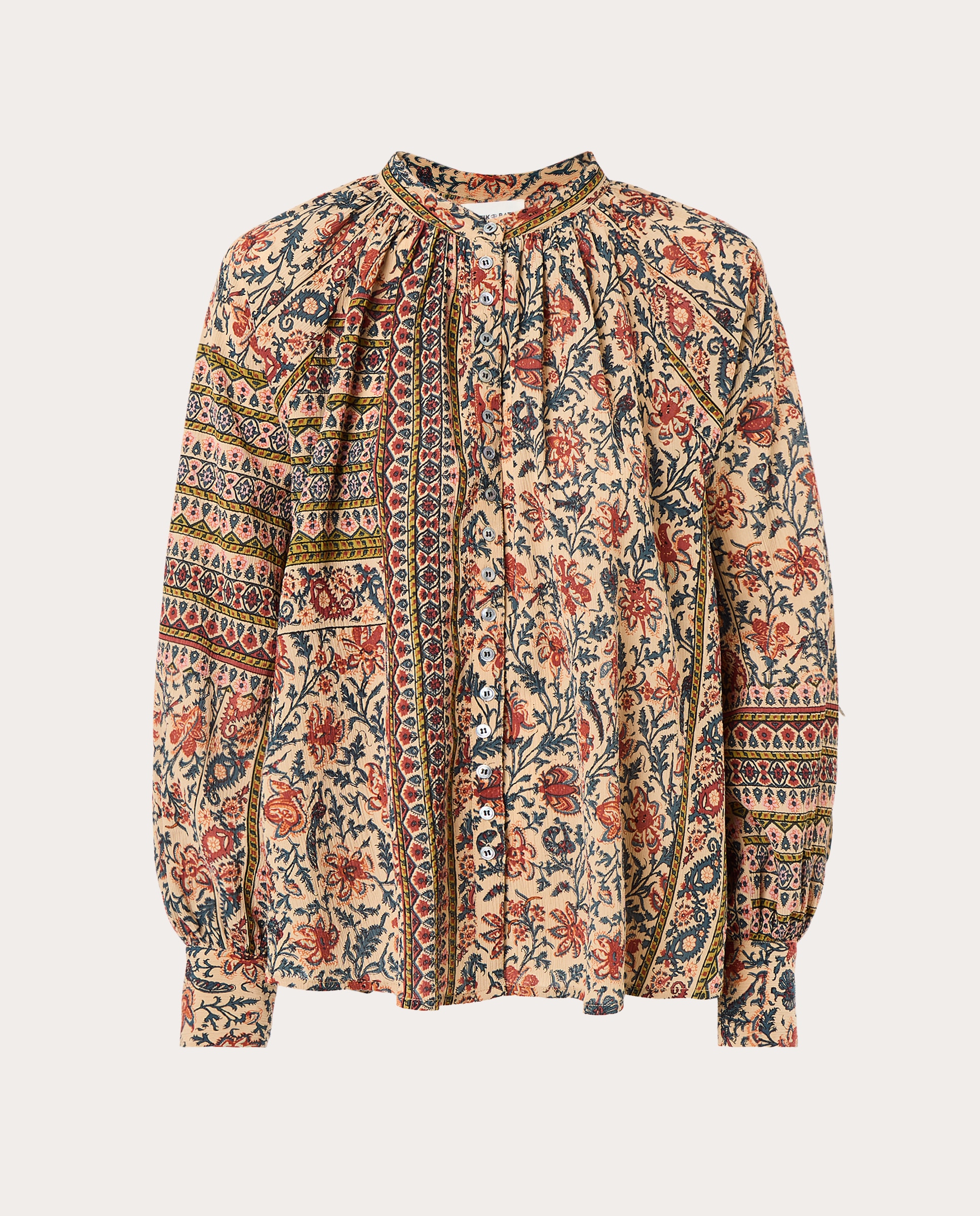 Imagen 0 de Blusa estampada de inspiración bohemia Multicolor