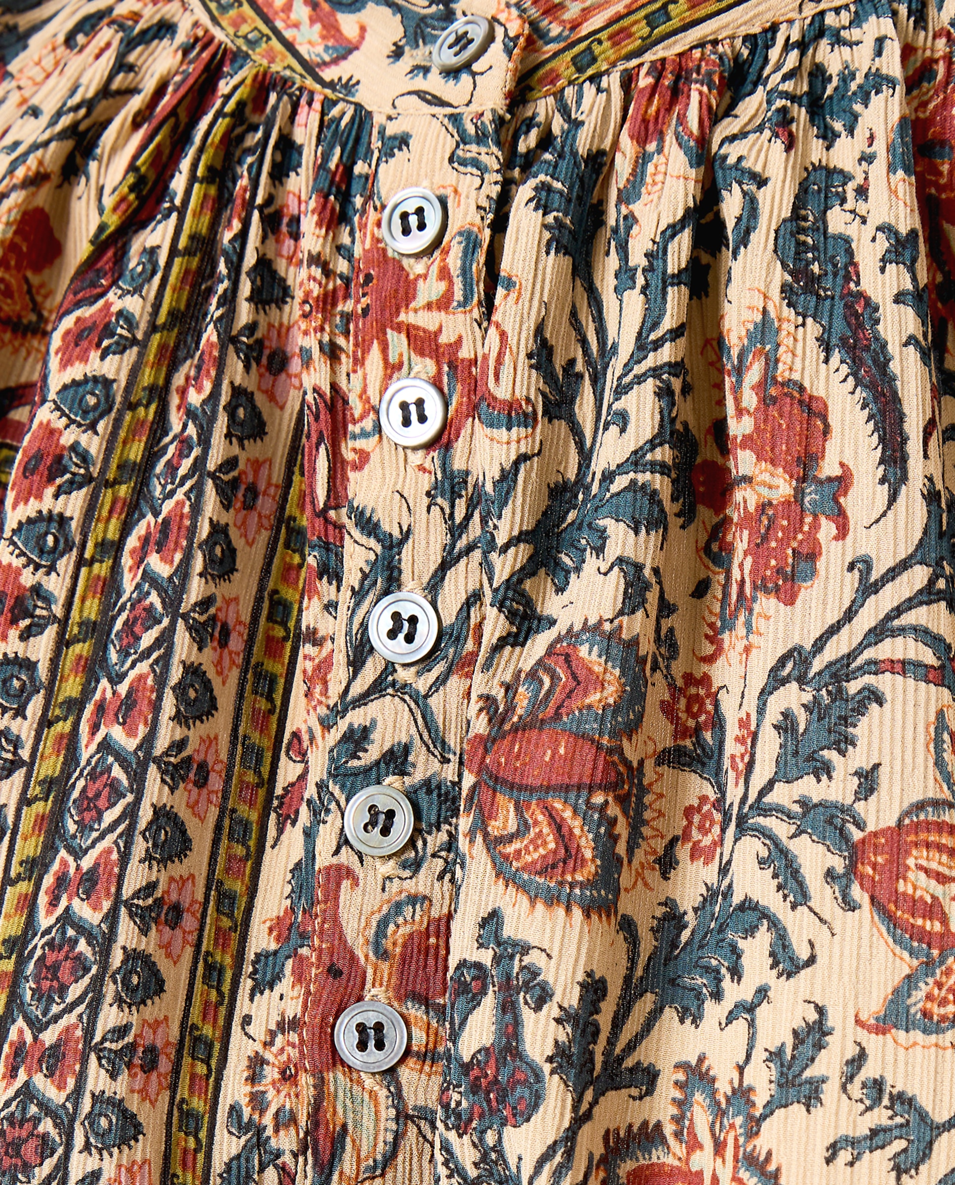 Blusa estampada de inspiración bohemia - Multicolor Multicolor-3