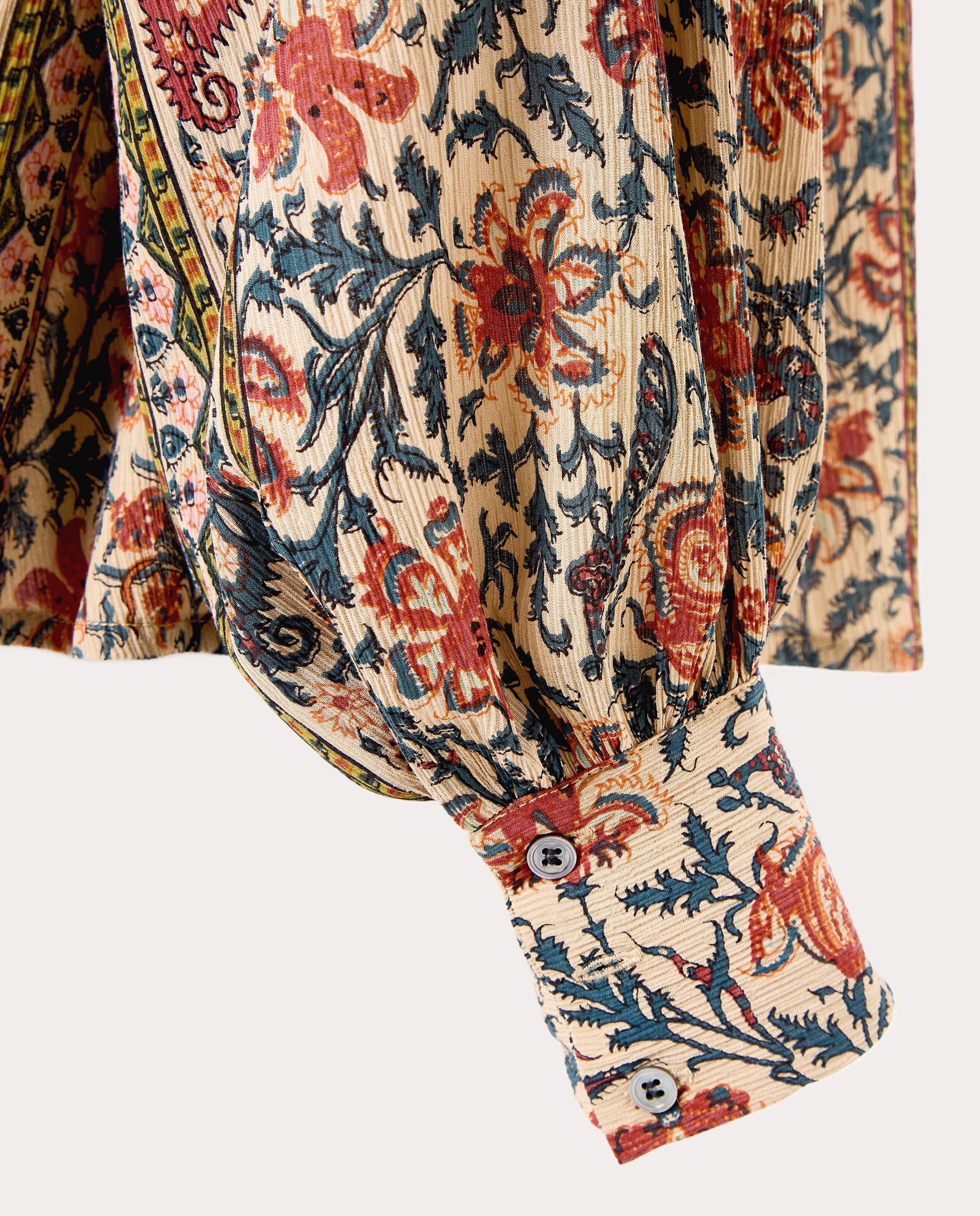 Blusa estampada de inspiración bohemia - Multicolor Multicolor-4