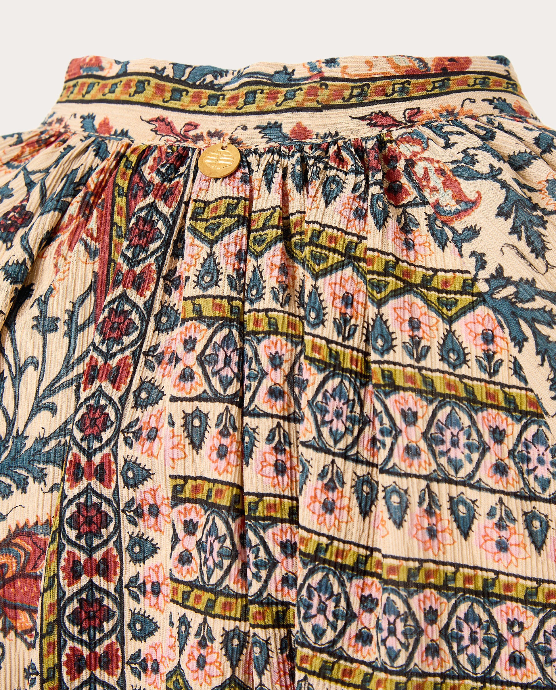 Blusa estampada de inspiración bohemia - Multicolor Multicolor-5