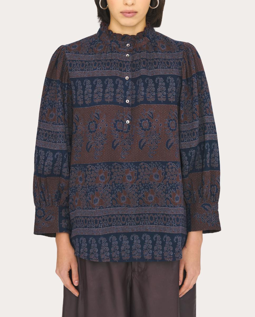 Camisa Mareva de algodón Multicolor-1