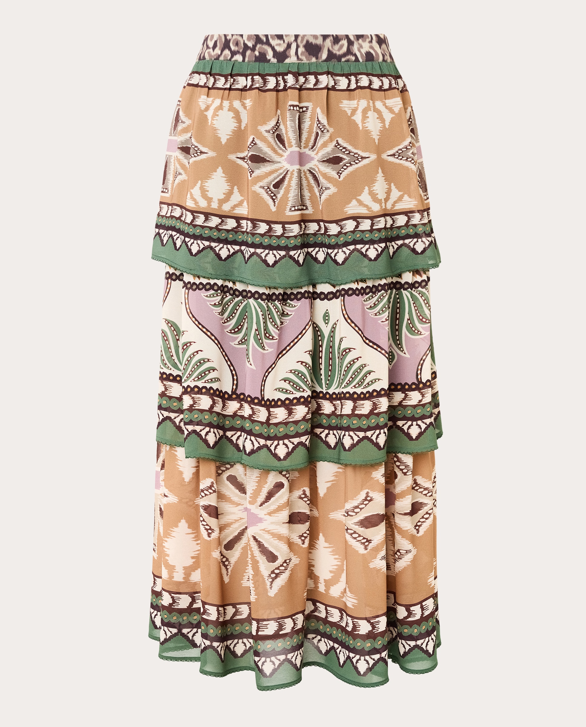 Imagen 0 de Vestido maxi Sand Foliage Sketch Beige