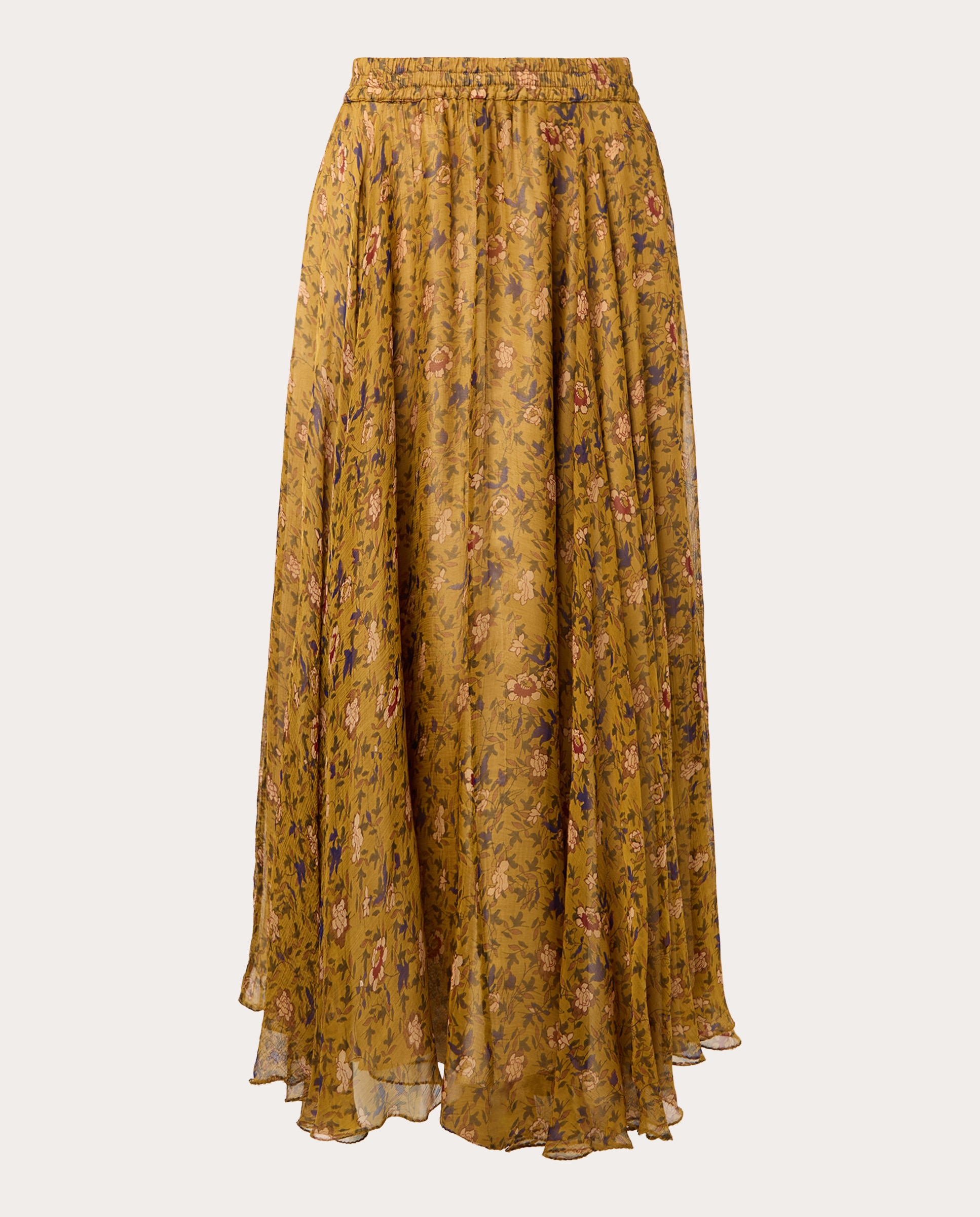 Imagen 1 de Falda larga Amber estampada Amarillo