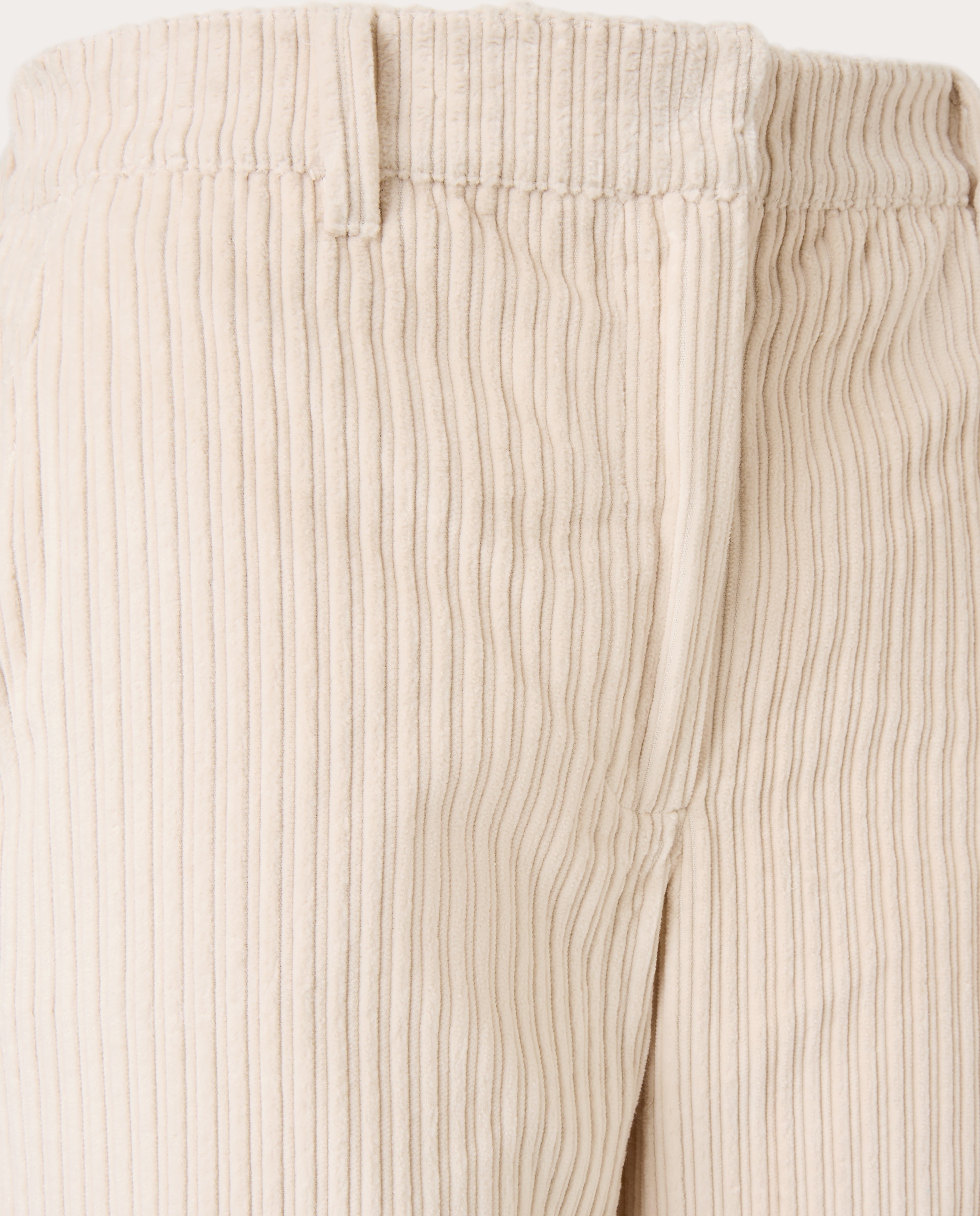 Pantalón de terciopelo bordado - Crema Crema-3