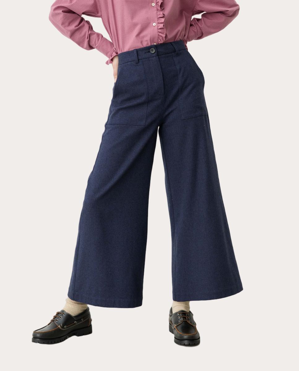 Imagen 0 de Pantalón Clyde de cintura alta Azul
