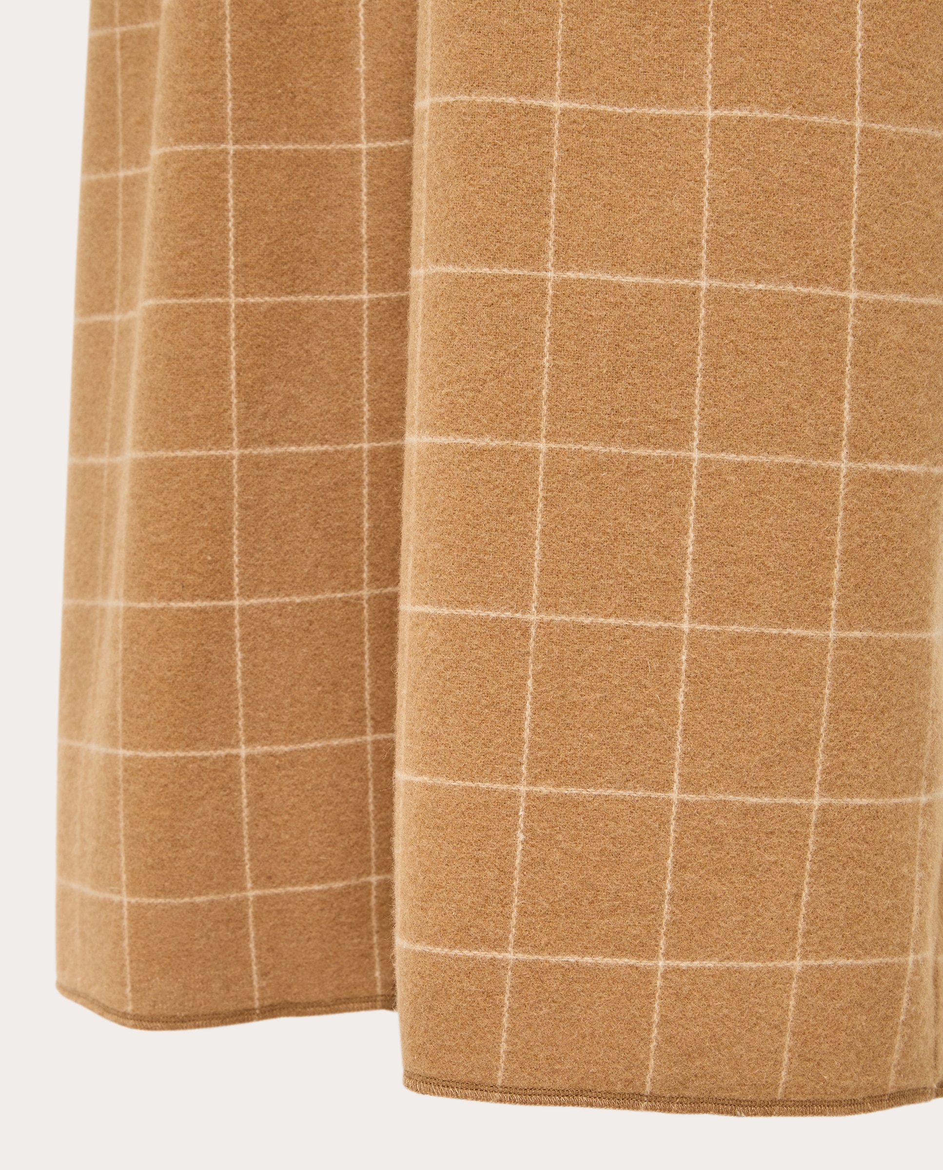 Imagen 5 de Pantalón de cuadros de pernera ancha - Beige Beige
