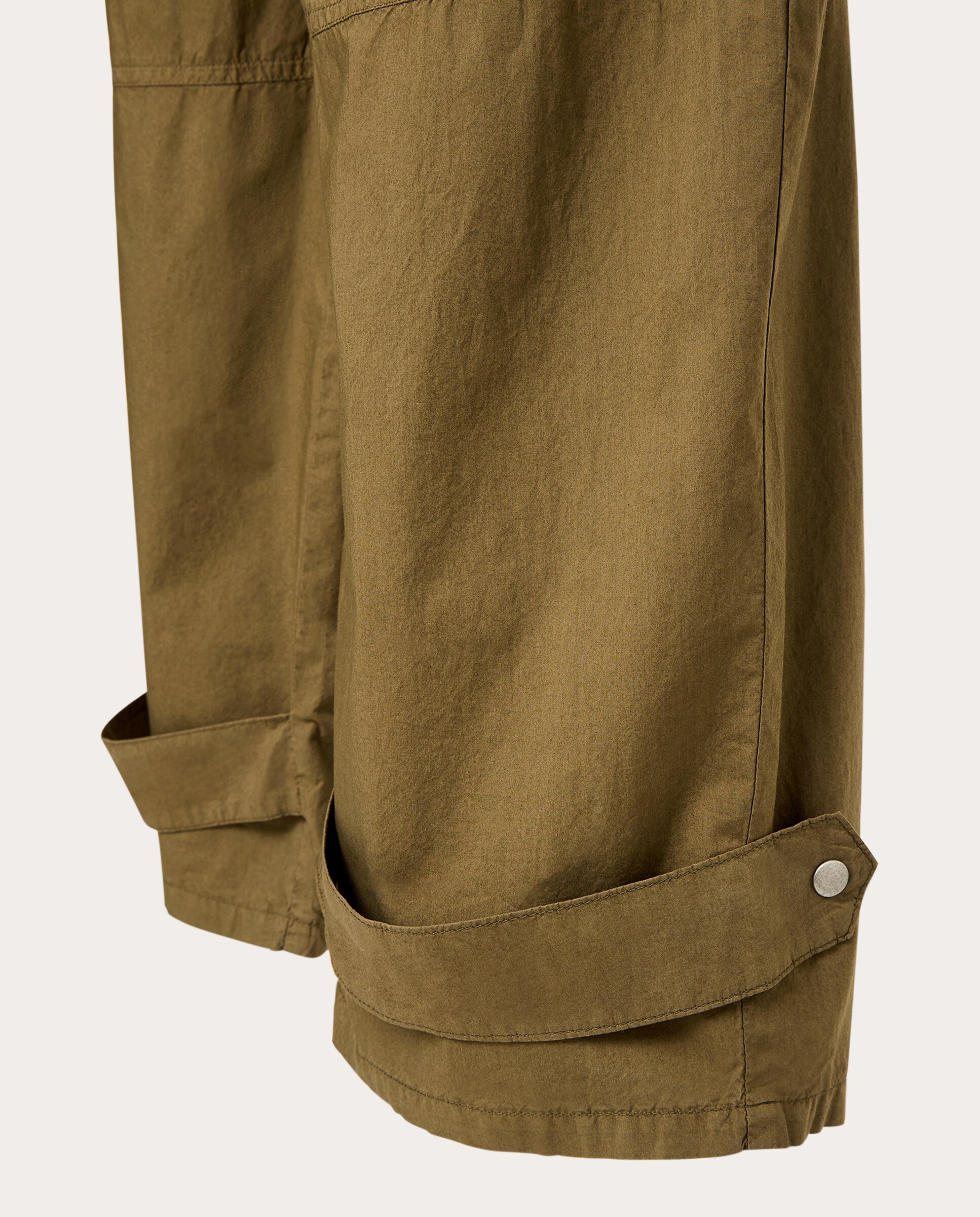 Pantalón Woe de algodón con bolsillos cargo - Marrón Marrón-5