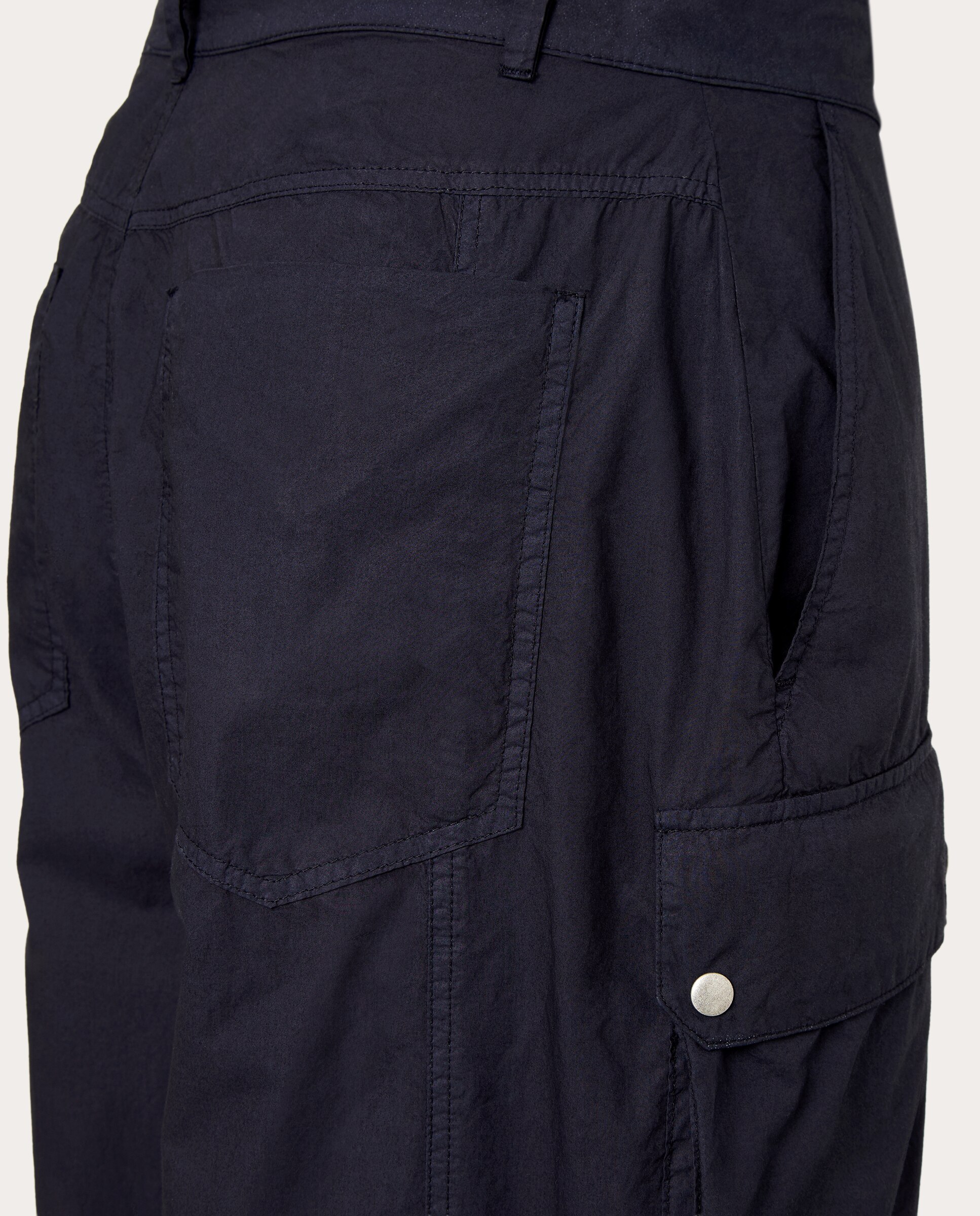 Pantalón Woe de algodón con bolsillos cargo - Azul marino Azul marino-4