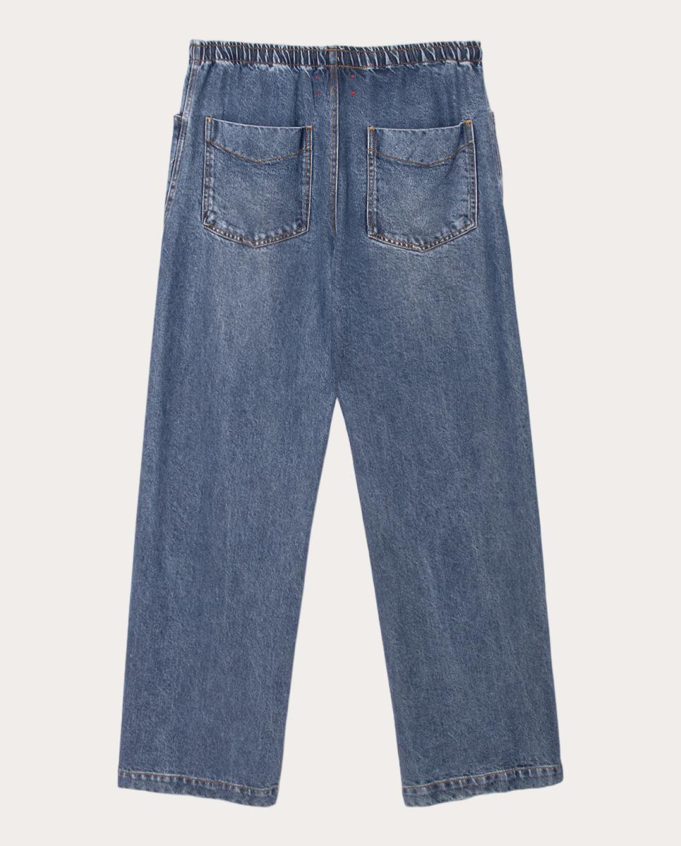 Pantalón Joey de inspiración denim - Azul Azul-2