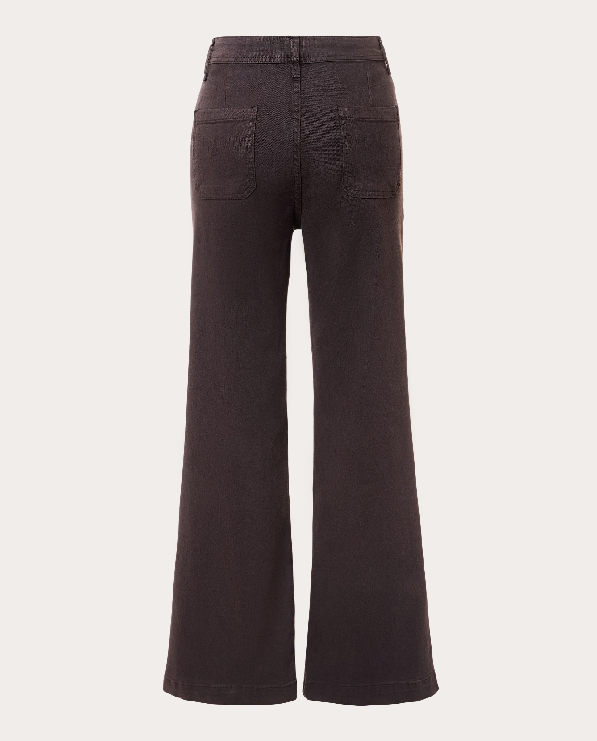 Pantalón Giulietta de pierna ancha - Marrón oscuro Marrón oscuro-2