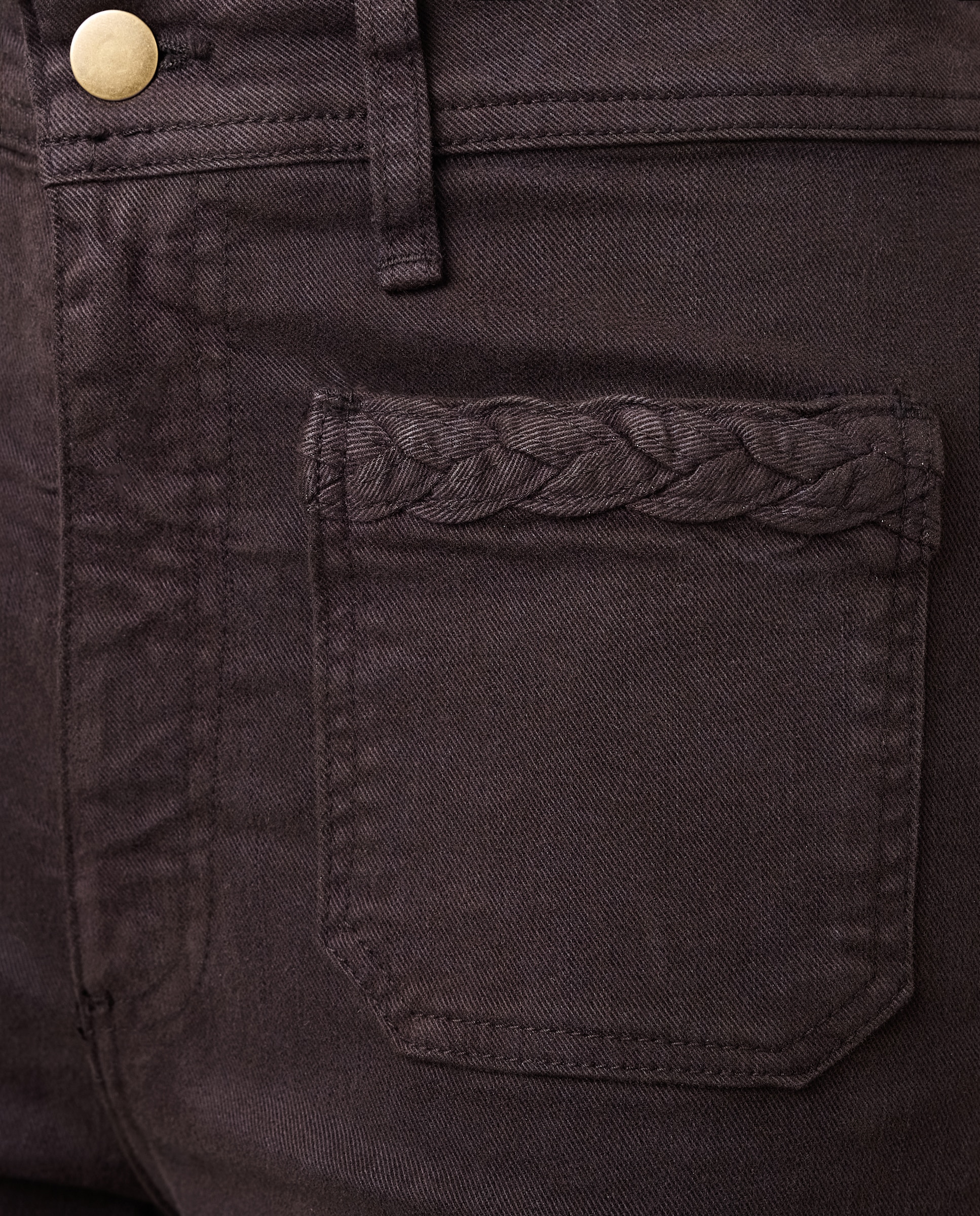 Pantalón Giulietta de pierna ancha - Marrón oscuro Marrón oscuro-4