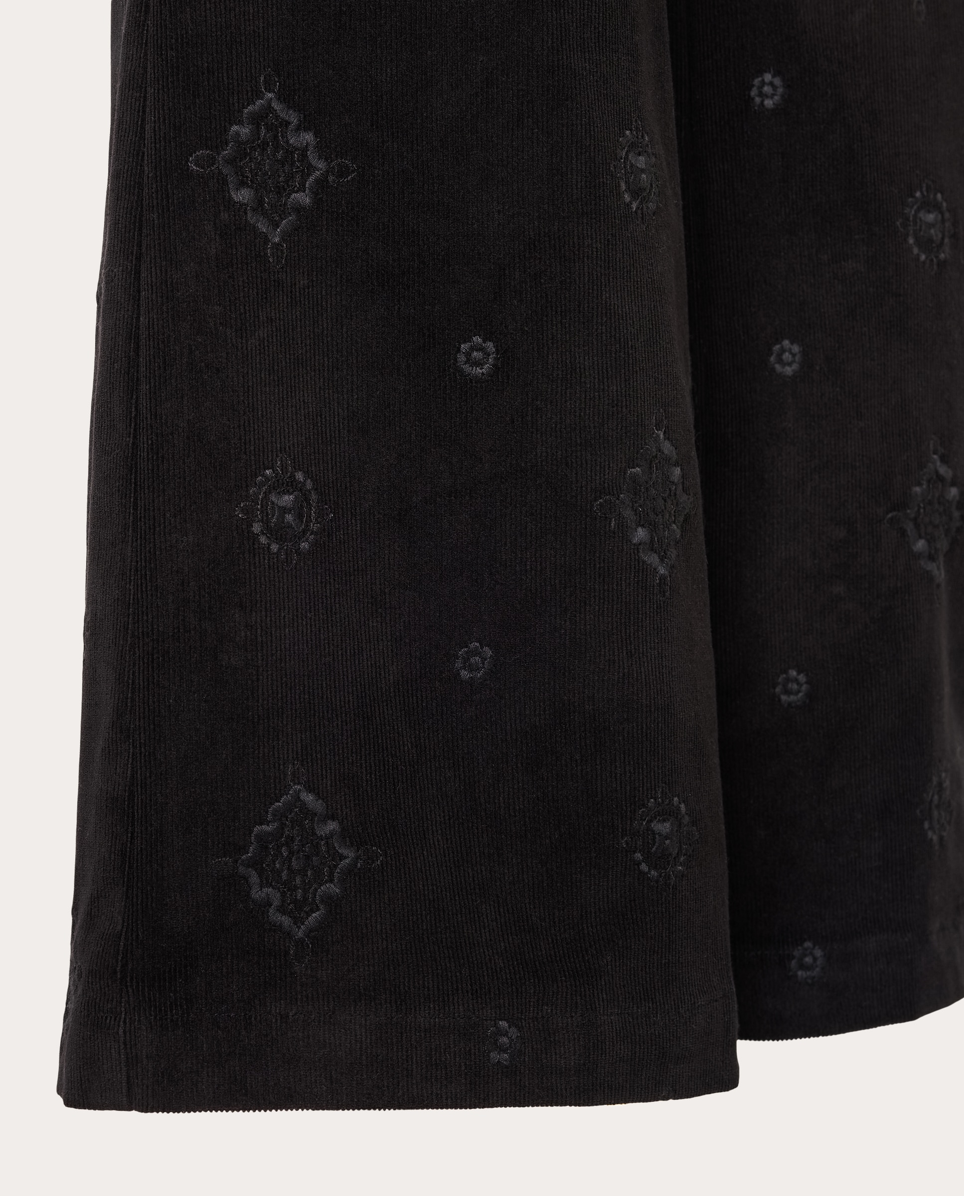 Pantalón flared Nina de pana - Negro Negro-4