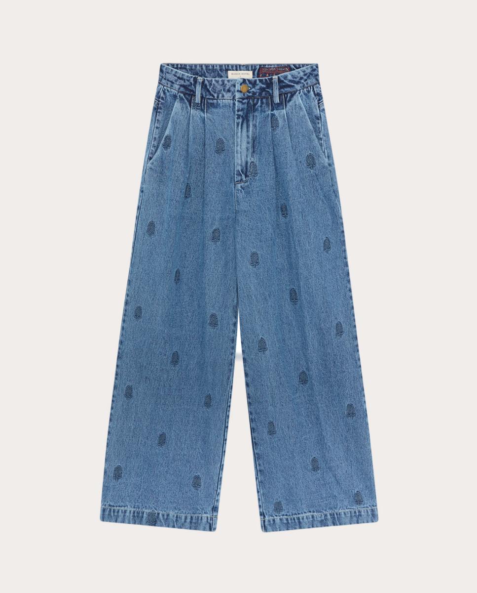 Jeans Straight Paco Azul-1