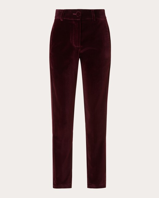 Pantalón Garnet Marlow recto de terciopelo