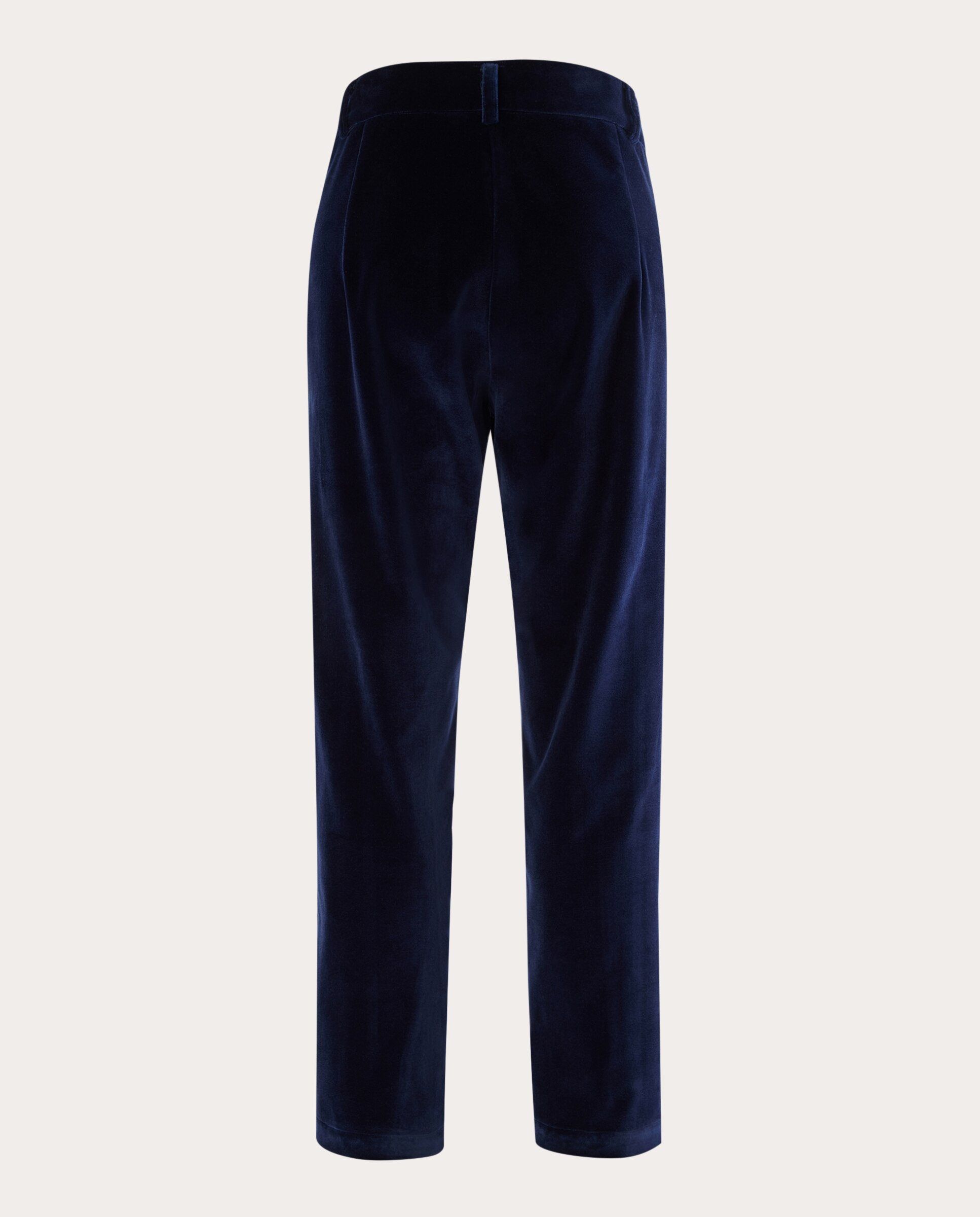 Pantalón Garnet Marlow recto de terciopelo - Azul Azul-2