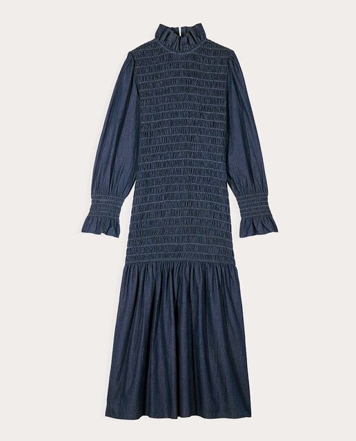 Vestido midi Aleria vaquero