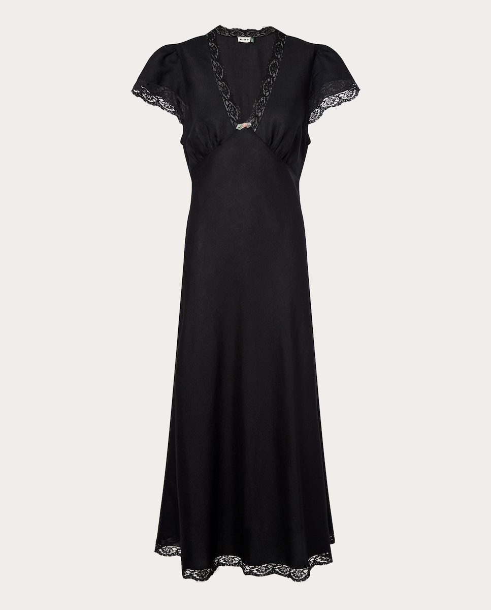 Vestido largo Clarice Negro-1