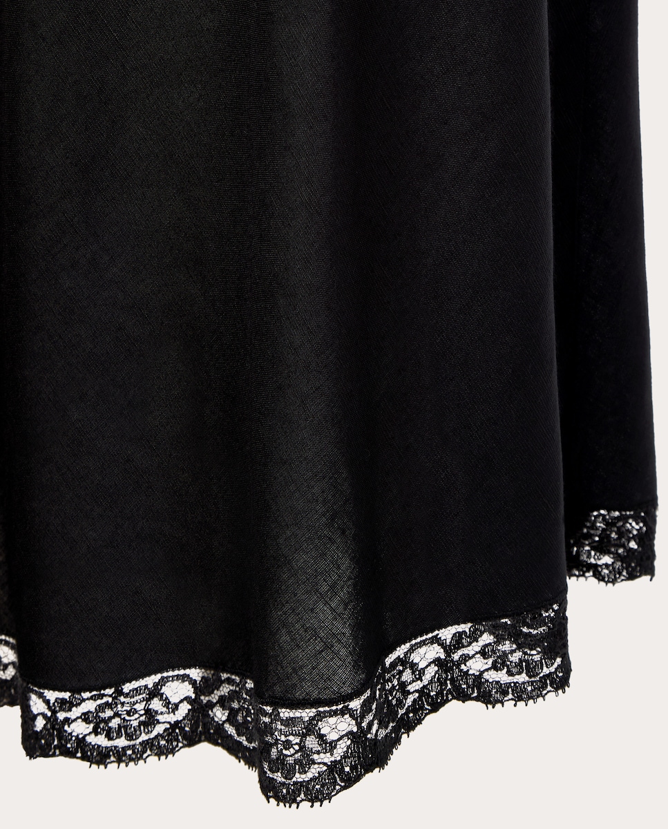 Vestido largo Clarice Negro-5