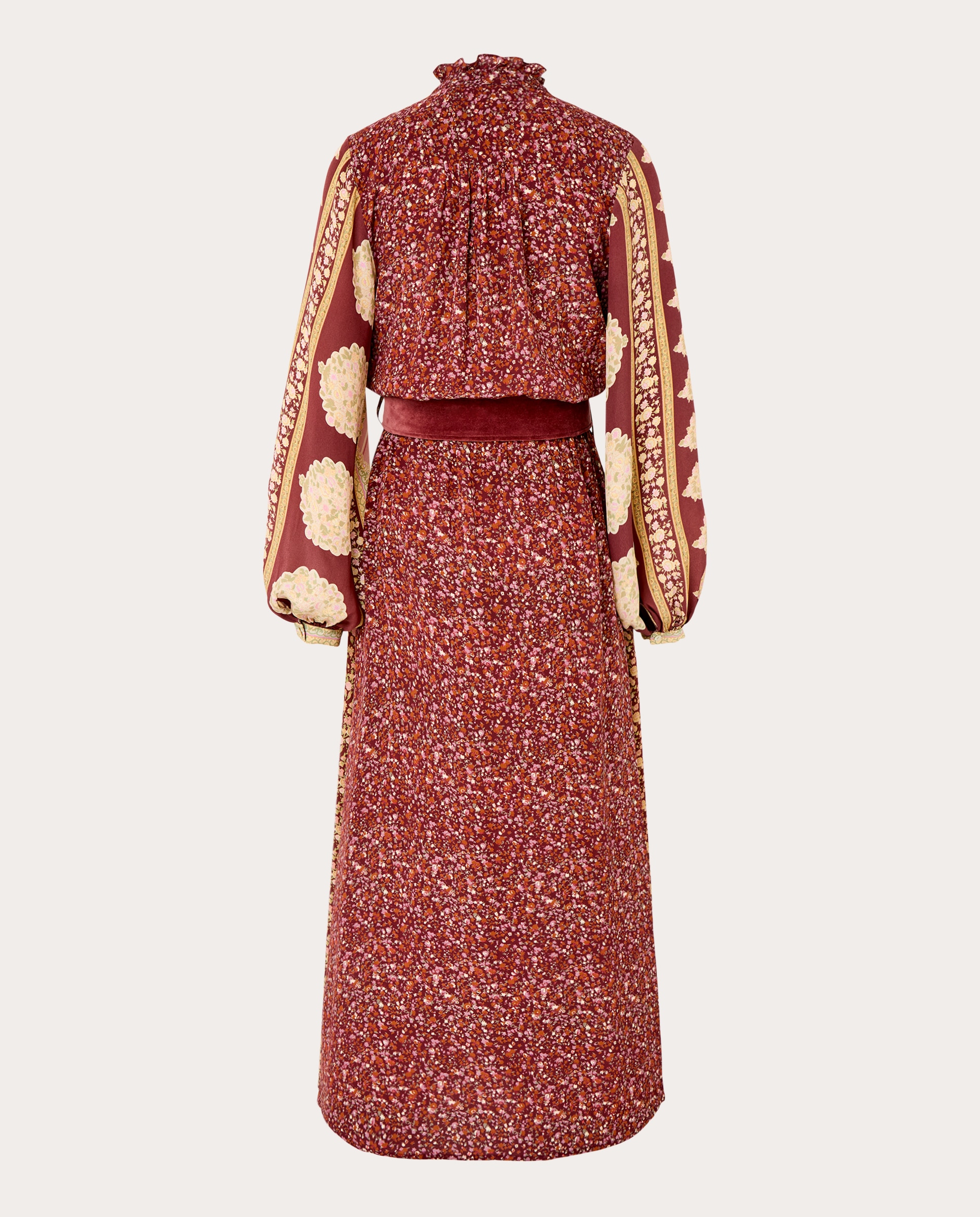 Vestido Luna Bordeaux-2