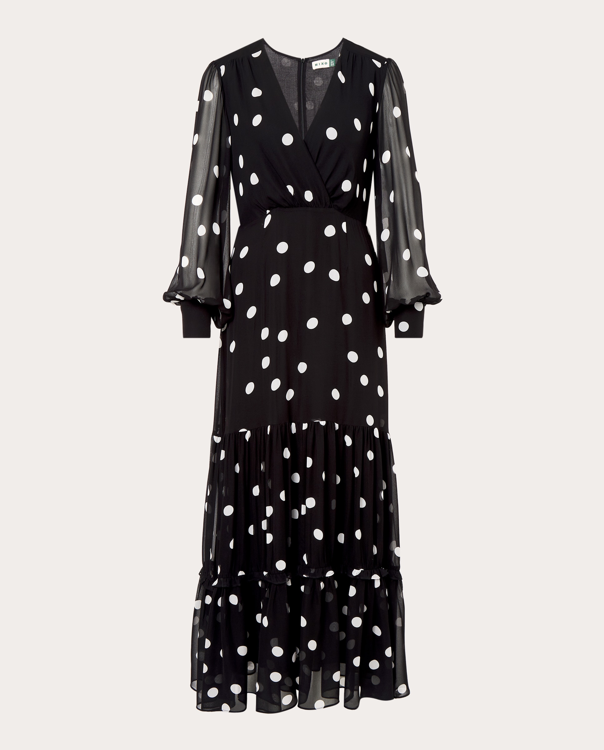 Imagen 1 de Vestido largo Elsie Georgette Negro