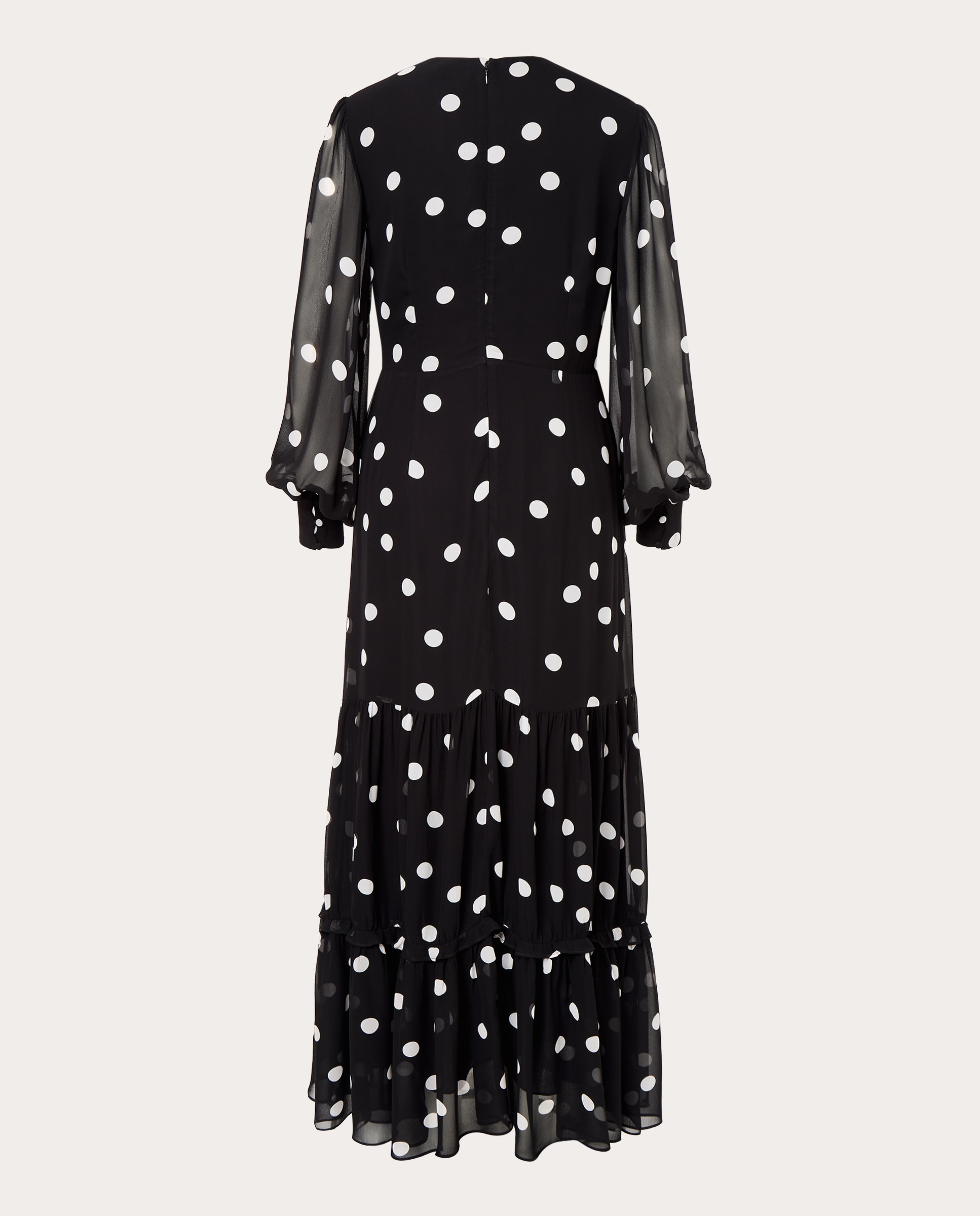 Imagen 2 de Vestido largo Elsie Georgette - Negro Negro