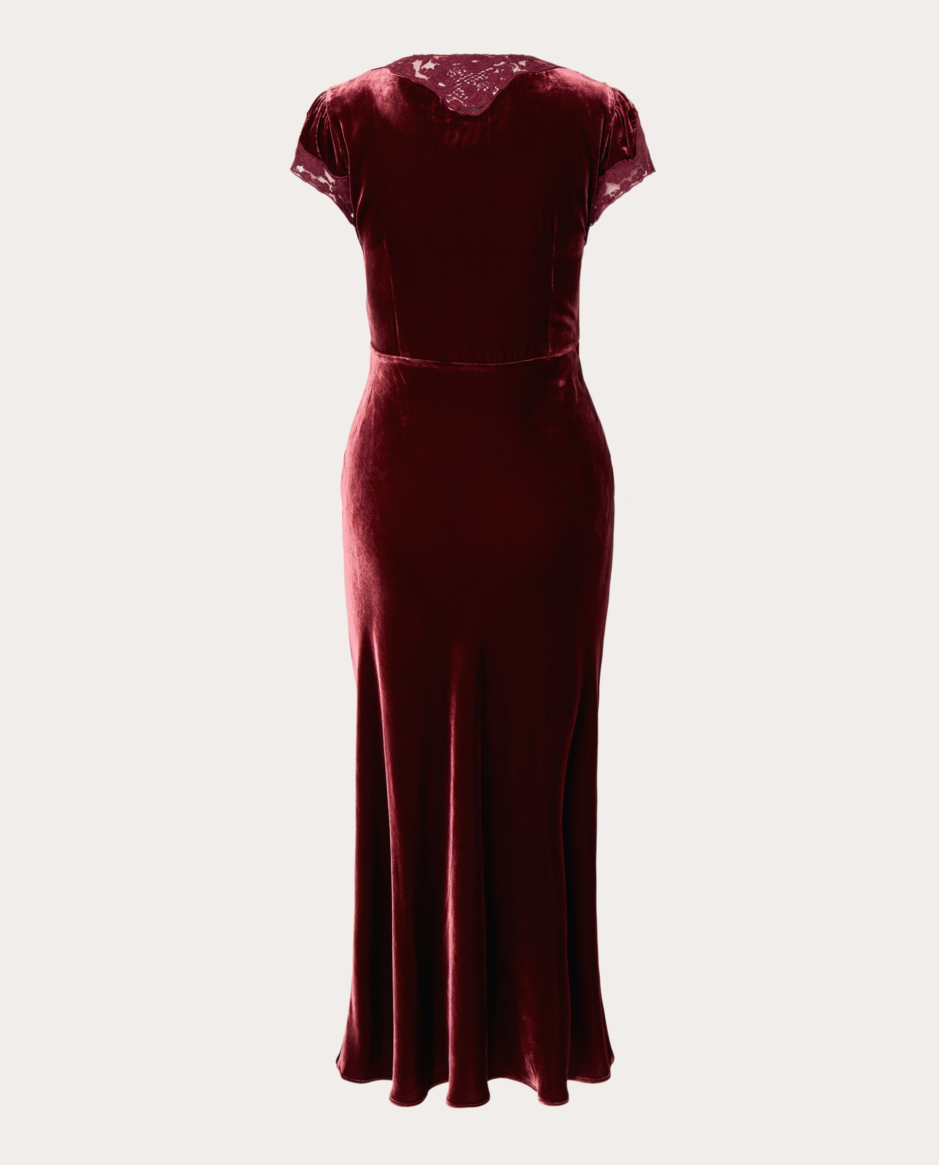 Imagen 2 de Vestido largo Armari de terciopelo - Burdeos Burdeos