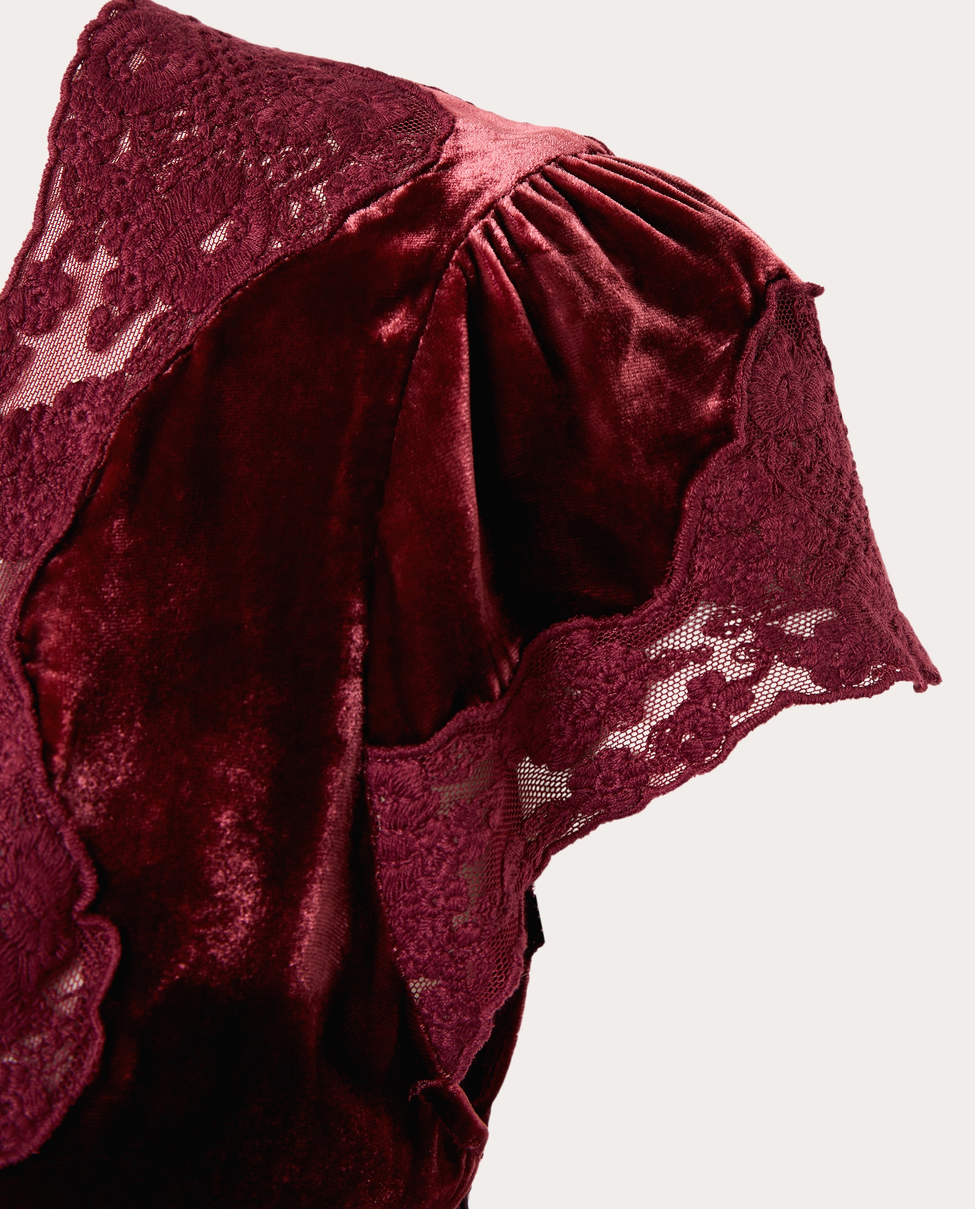 Imagen 4 de Vestido largo Armari de terciopelo - Burdeos Burdeos