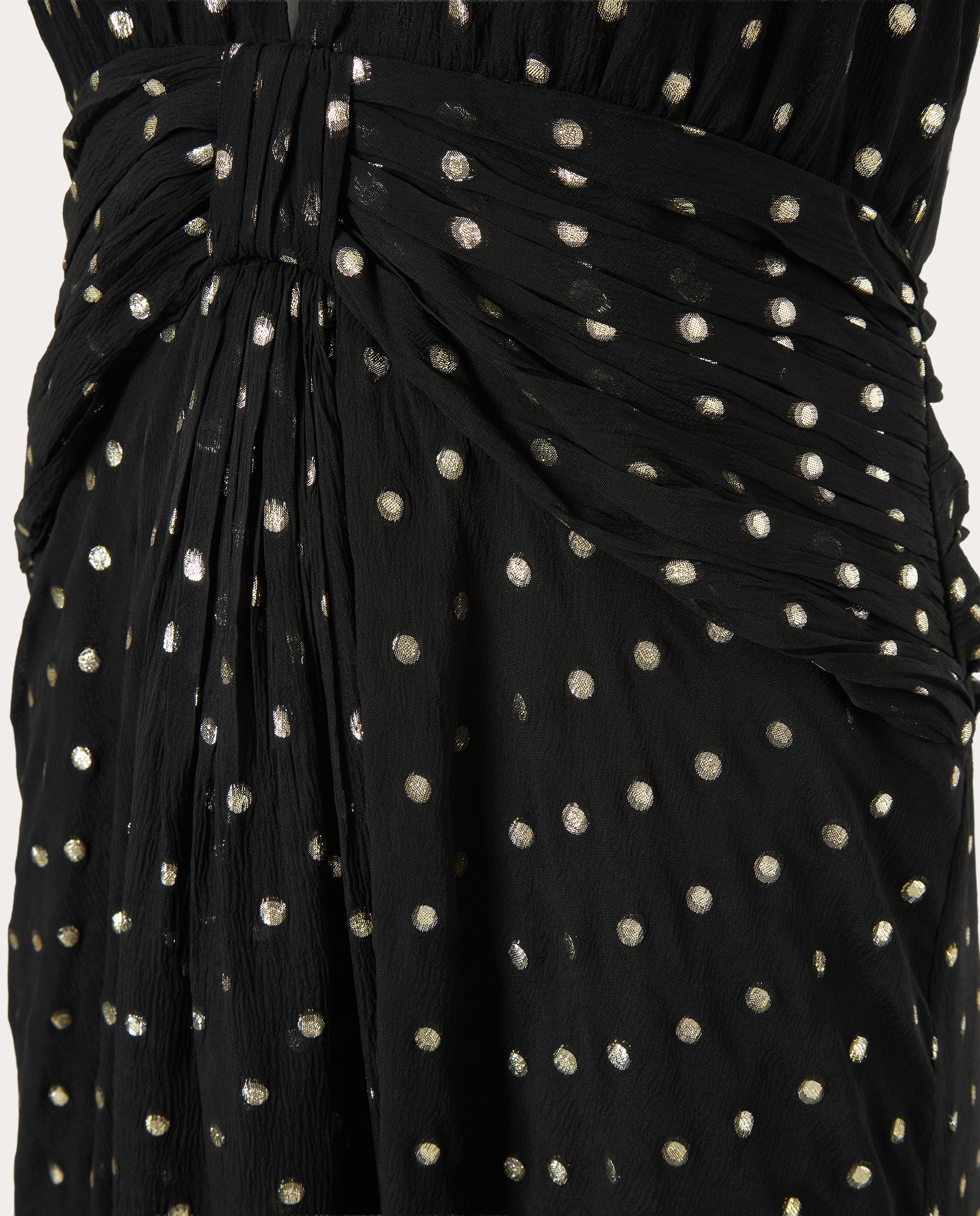 Imagen 3 de Vestido largo Alaina de lunares - Negro Negro