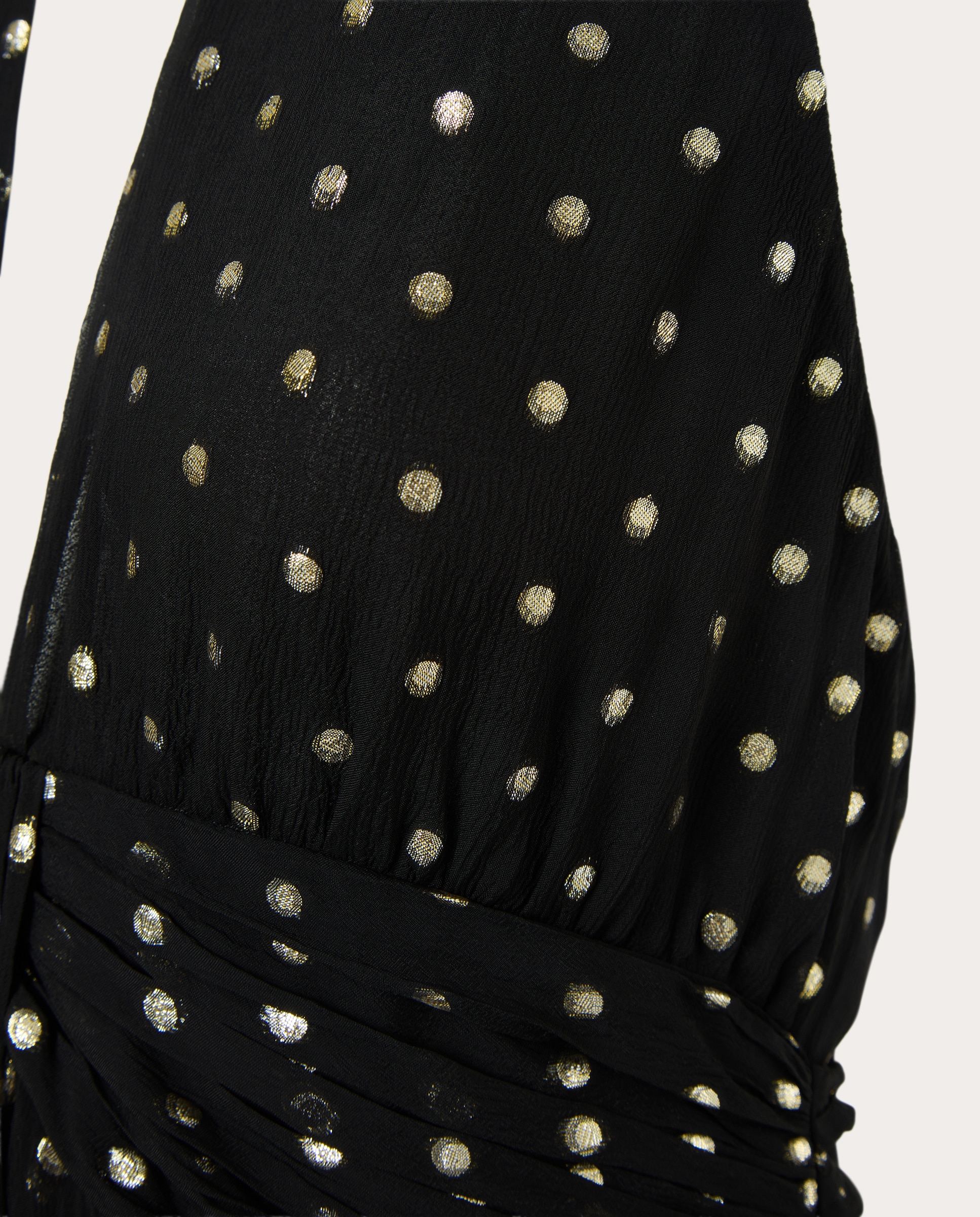 Imagen 4 de Vestido largo Alaina de lunares - Negro Negro