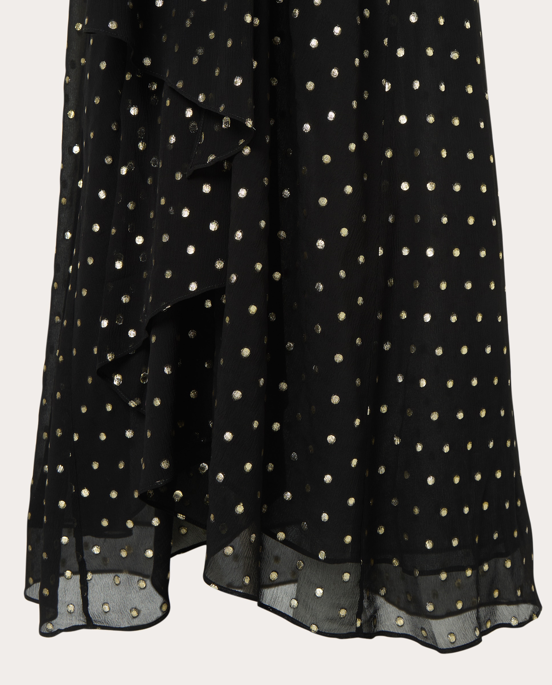 Imagen 5 de Vestido largo Alaina de lunares - Negro Negro
