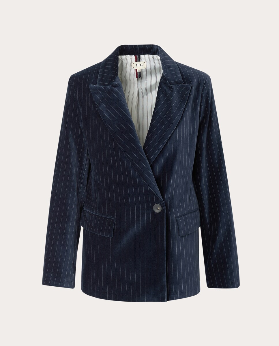 Chaqueta Viaregio de algodón Azul-1