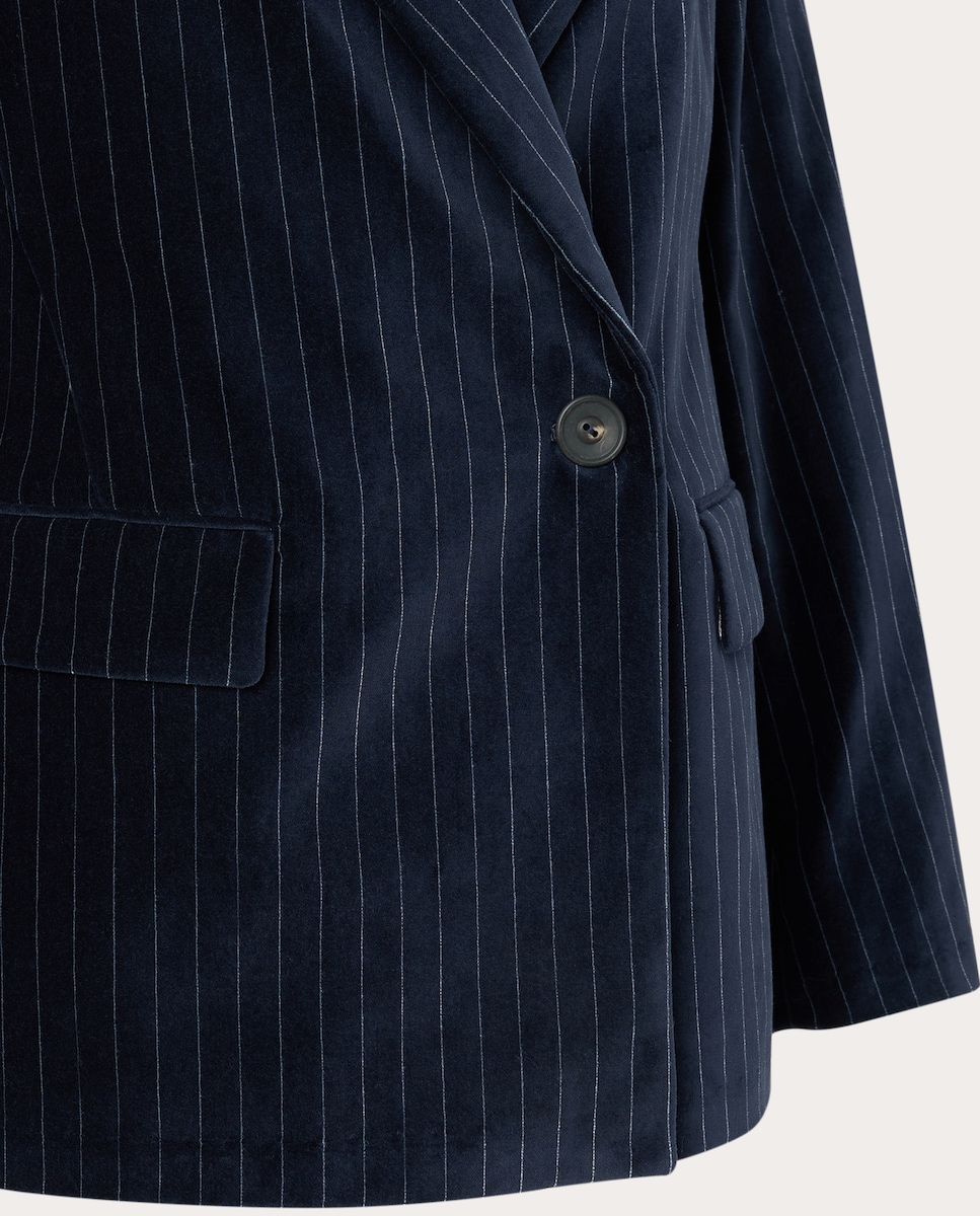 Chaqueta Viaregio de algodón Azul-3