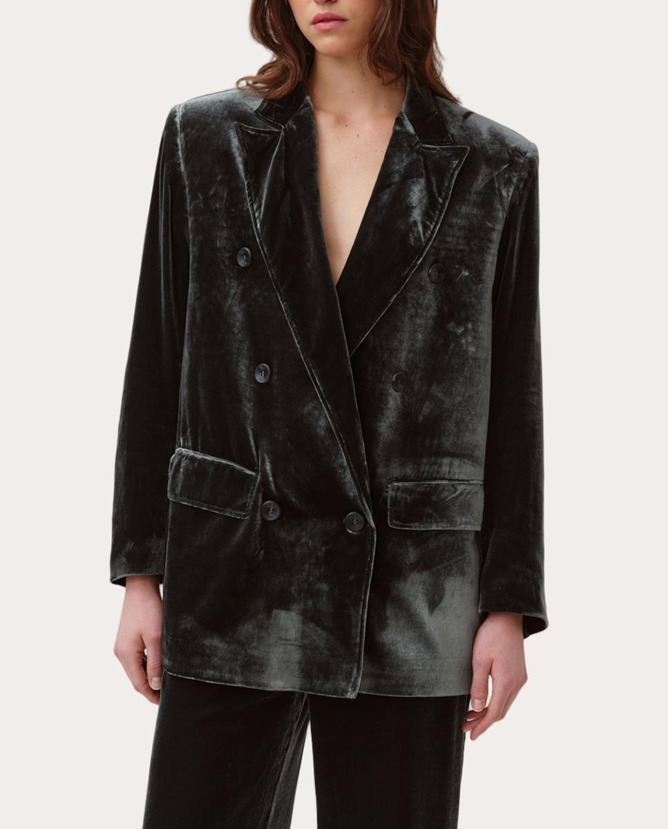 Imagen 0 de Chaqueta Vago de terciopelo Gris oscuro