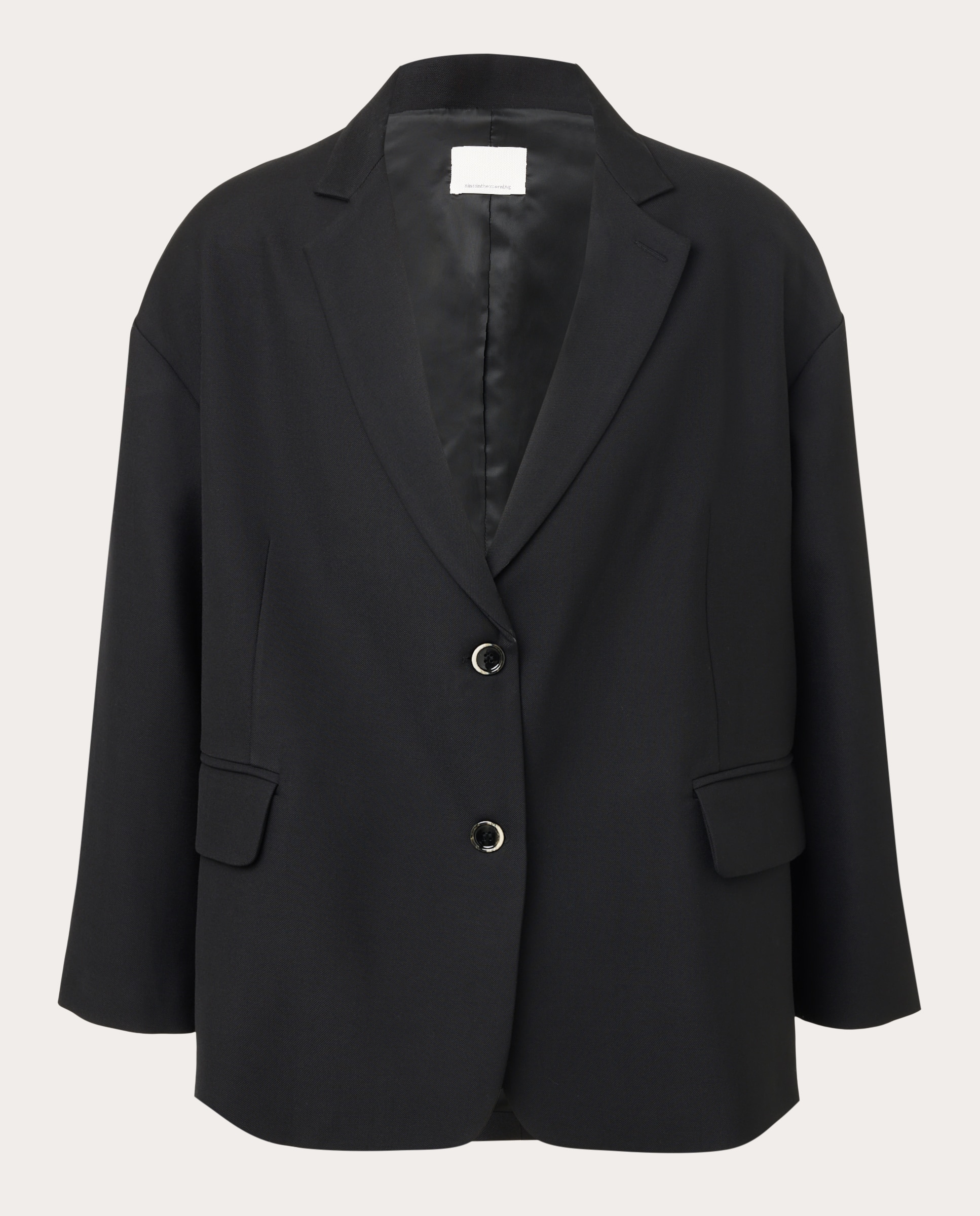 Imagen 1 de Blazer oversize de lana Negro