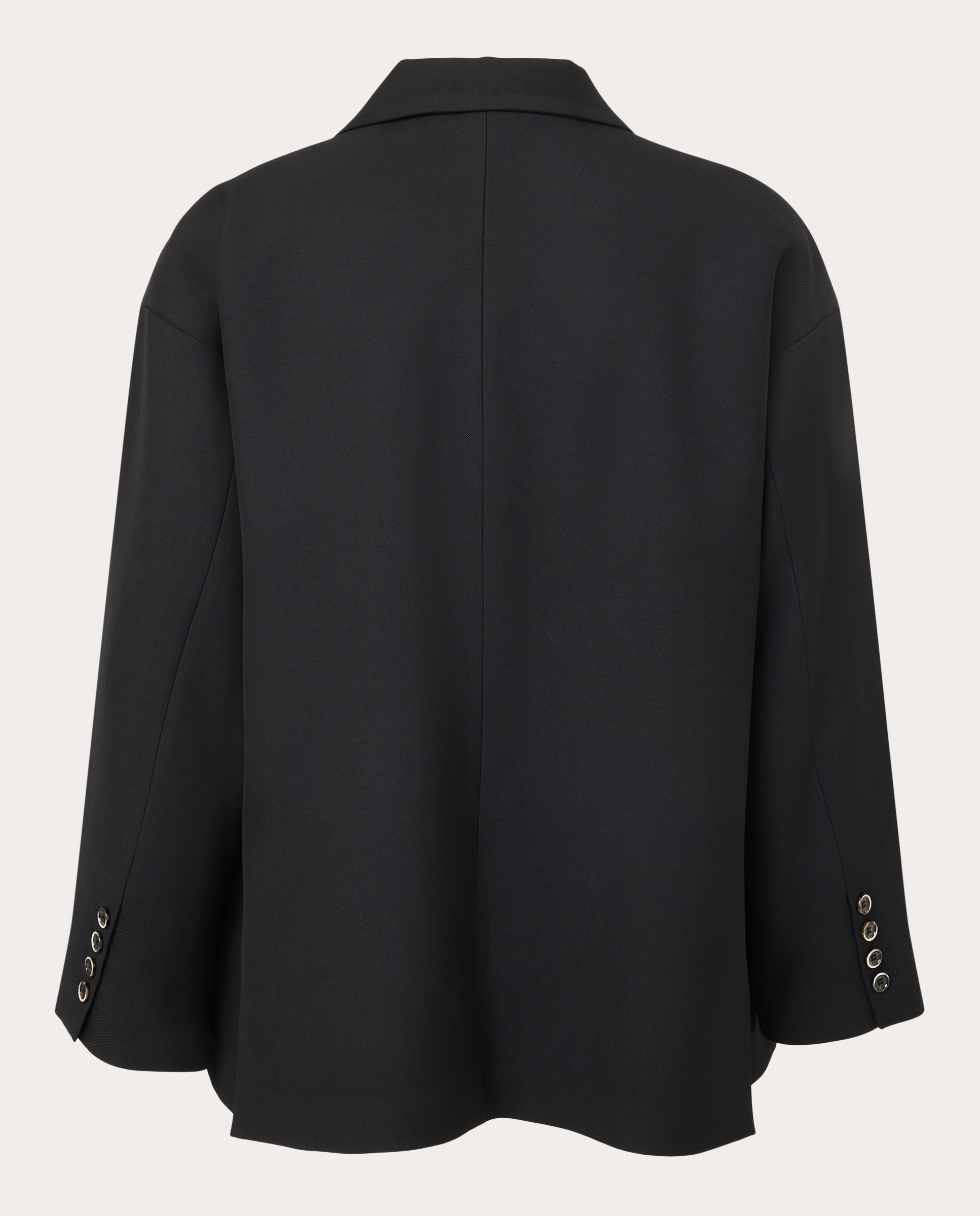 Imagen 2 de Blazer oversize de lana - Negro Negro