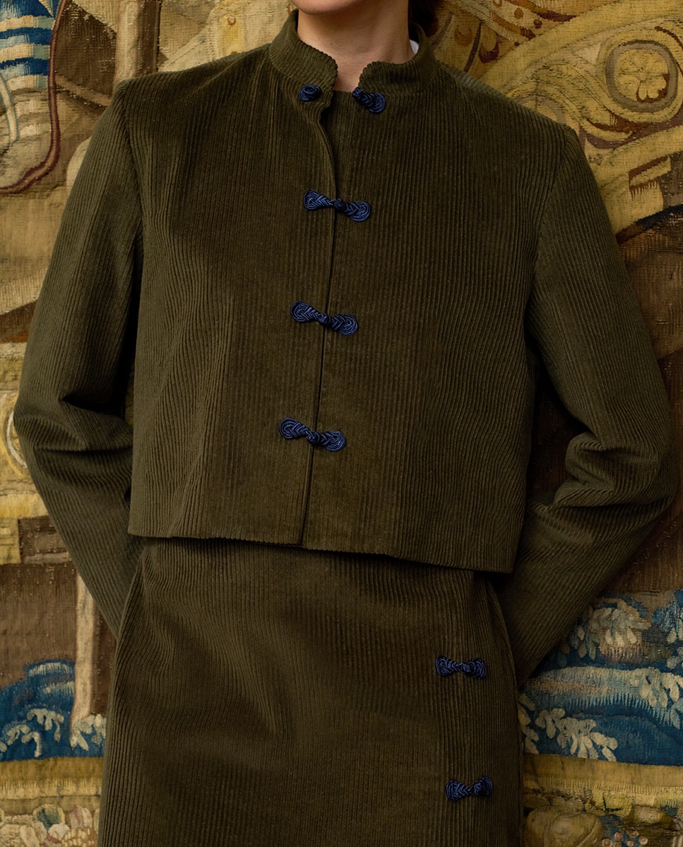 Chaqueta Pek de pana - Kaki Kaki-2