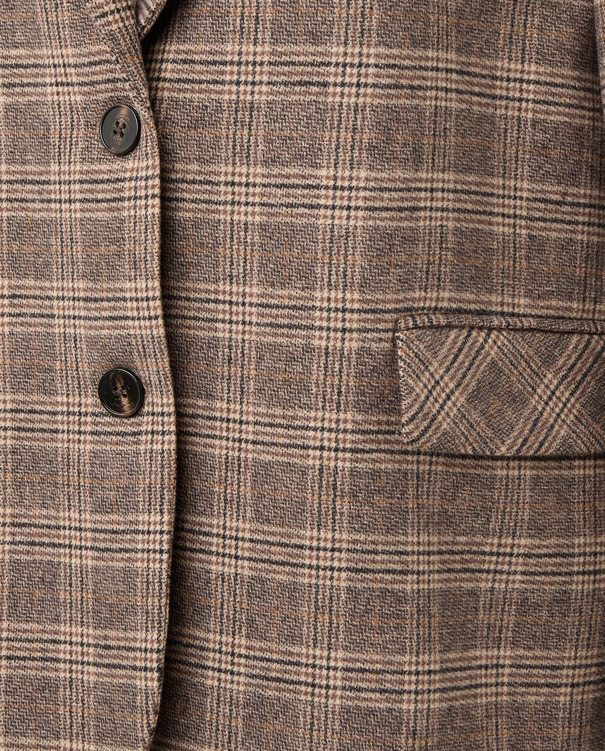 Blazer Camarón aos Quadrados Cinzento-3